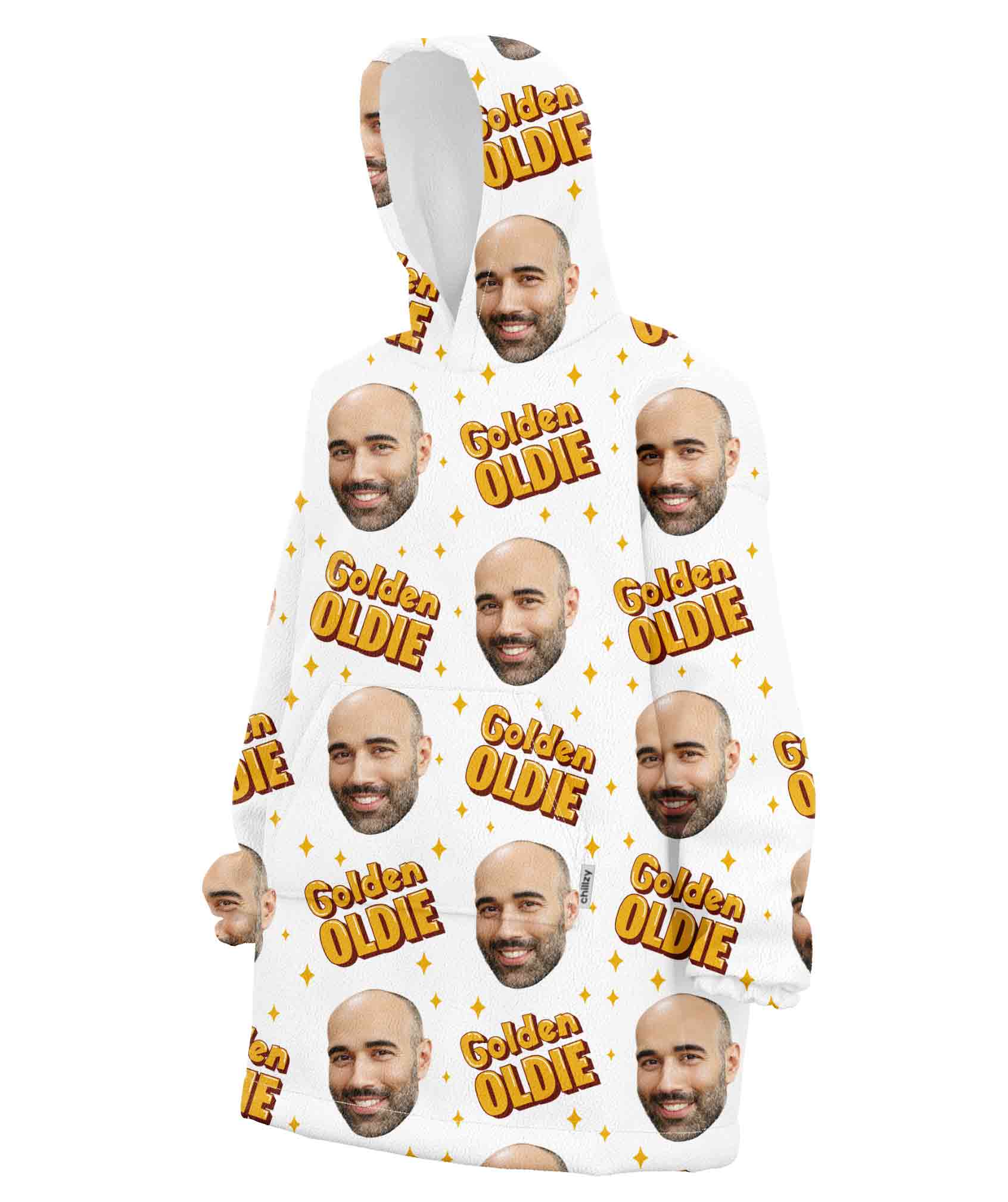 Golden Oldie Custom Hoodie Blanket