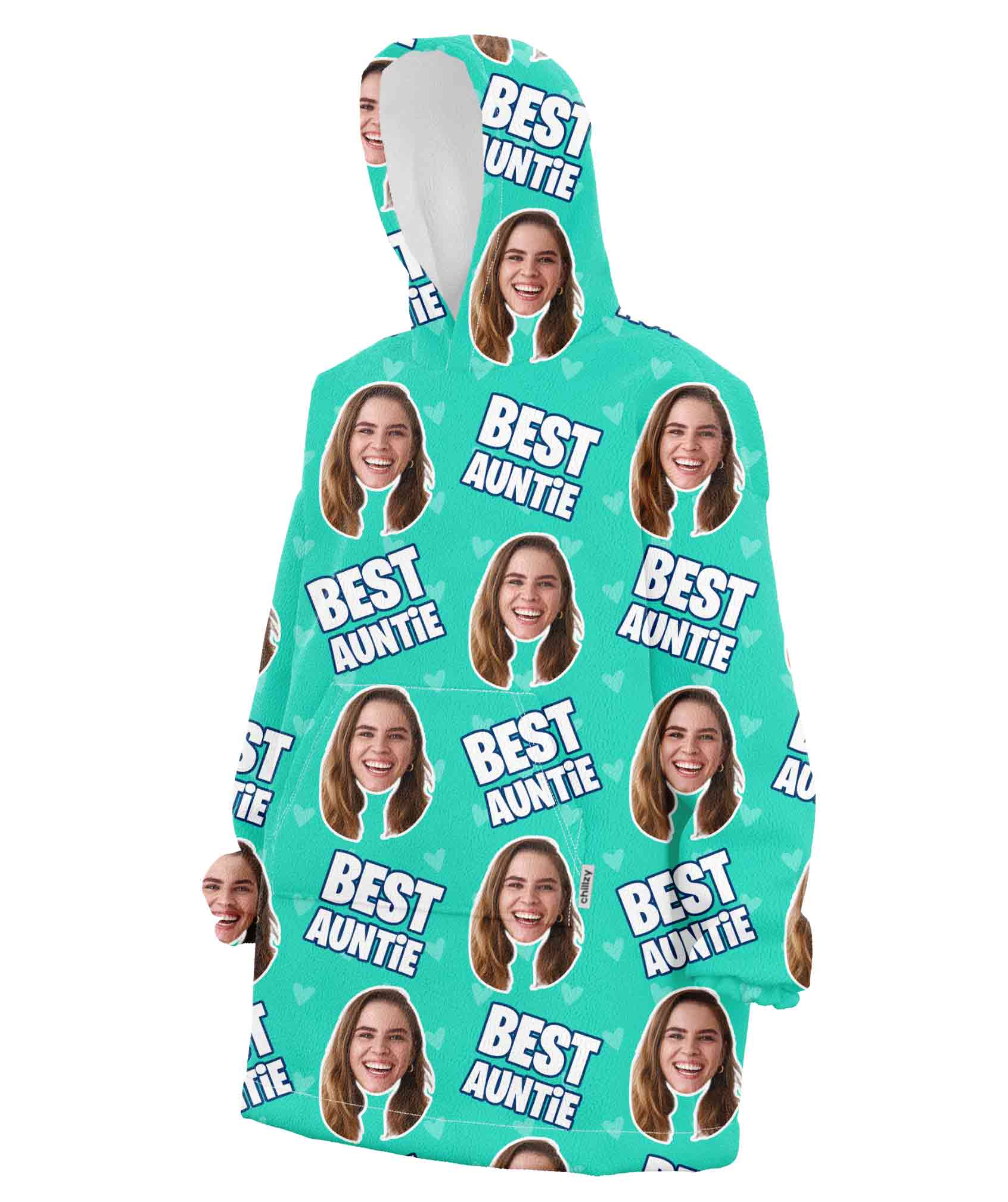 Best Auntie Personalised Hoodie Blanket
