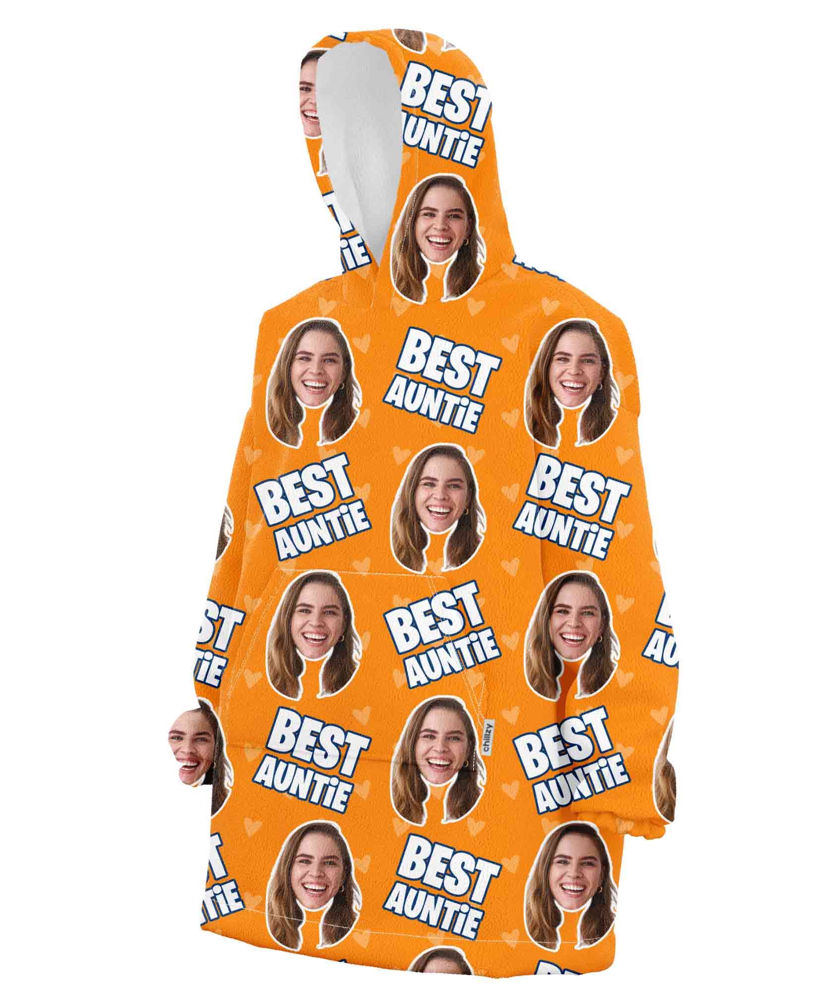 Best Auntie Personalised Hoodie Blanket