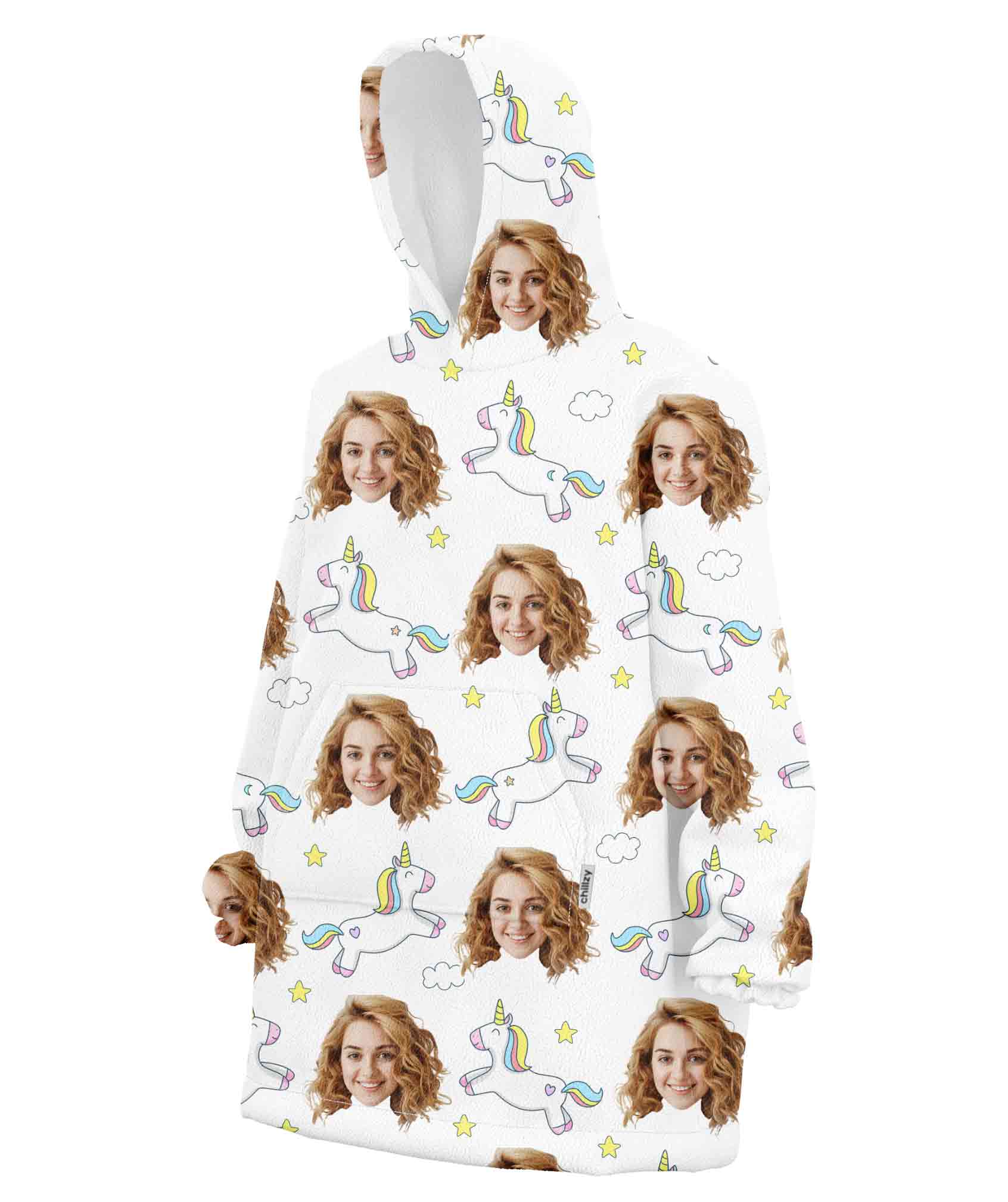 Unicorn Personalised Hoodie Blanket