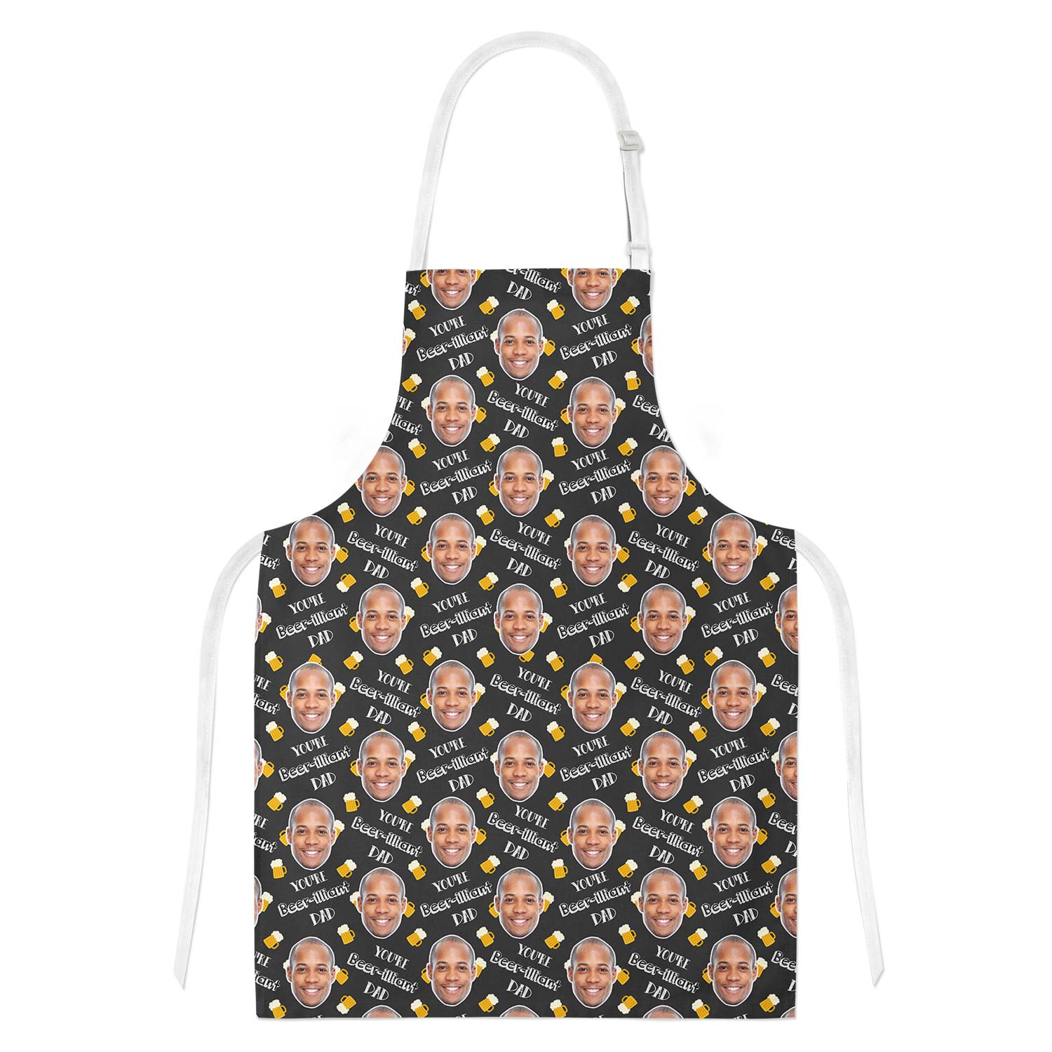 Beer-illiant Dad Personalised Apron