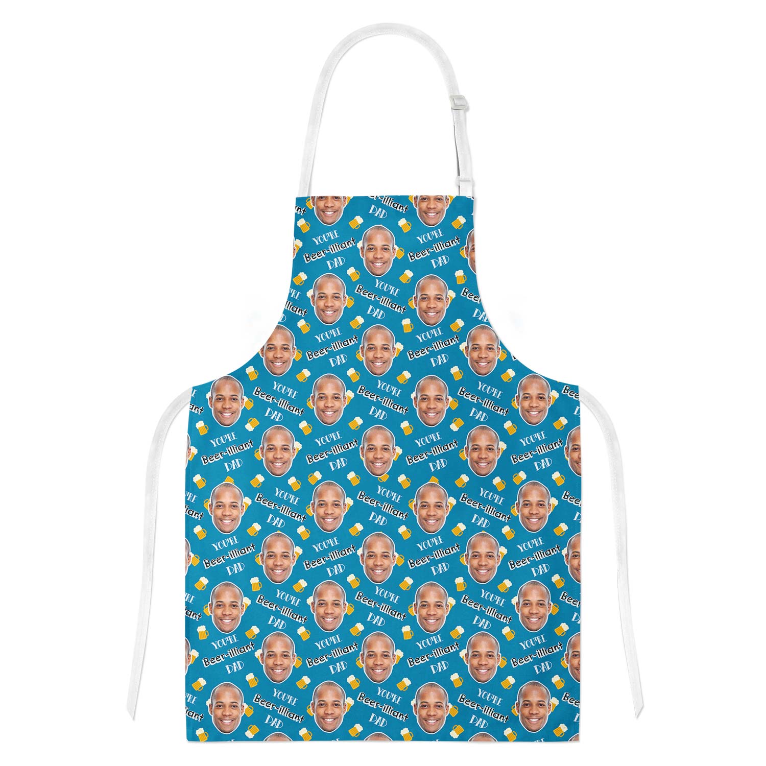 Beer-illiant Dad Personalised Apron