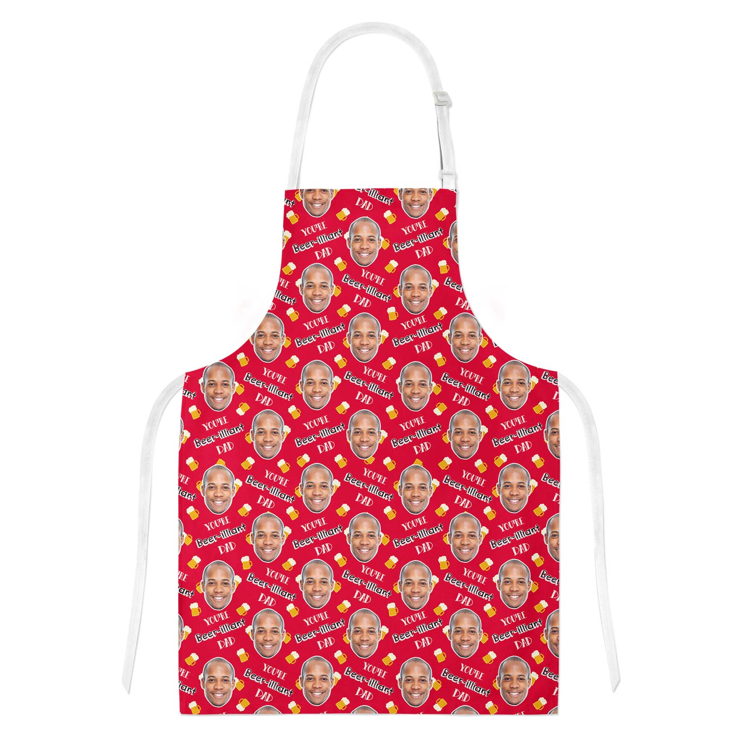 Beer-illiant Dad Personalised Apron