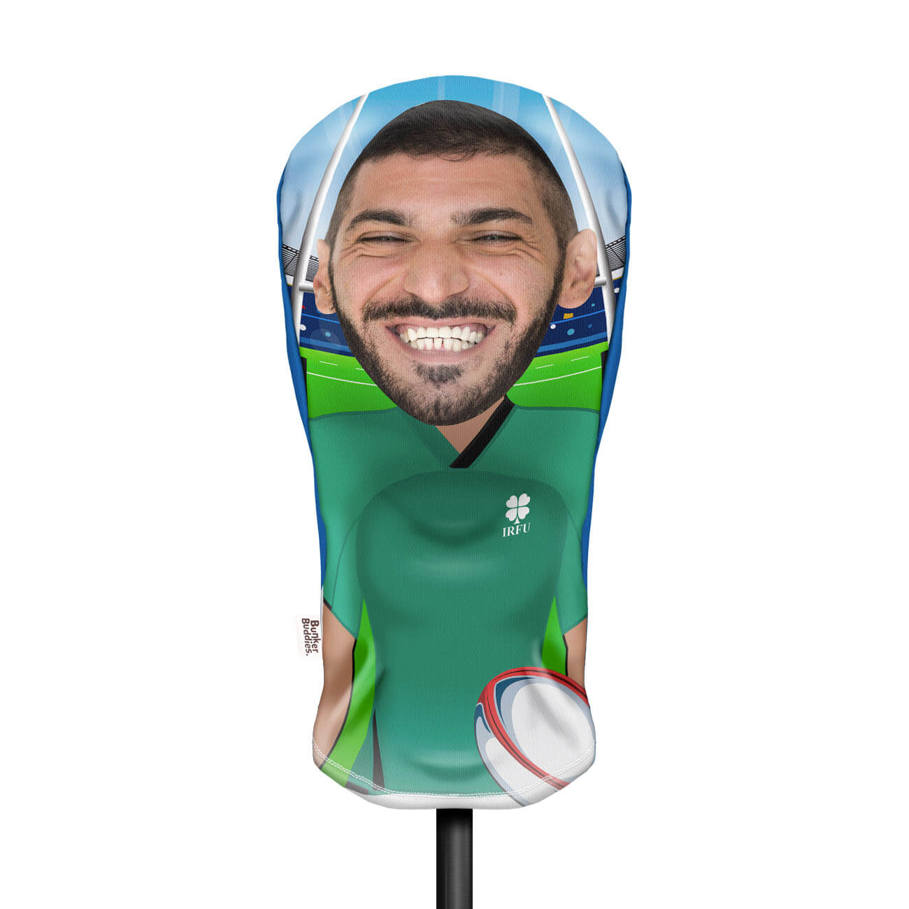 Ireland Rugby Player Personalised Golf Head Cover