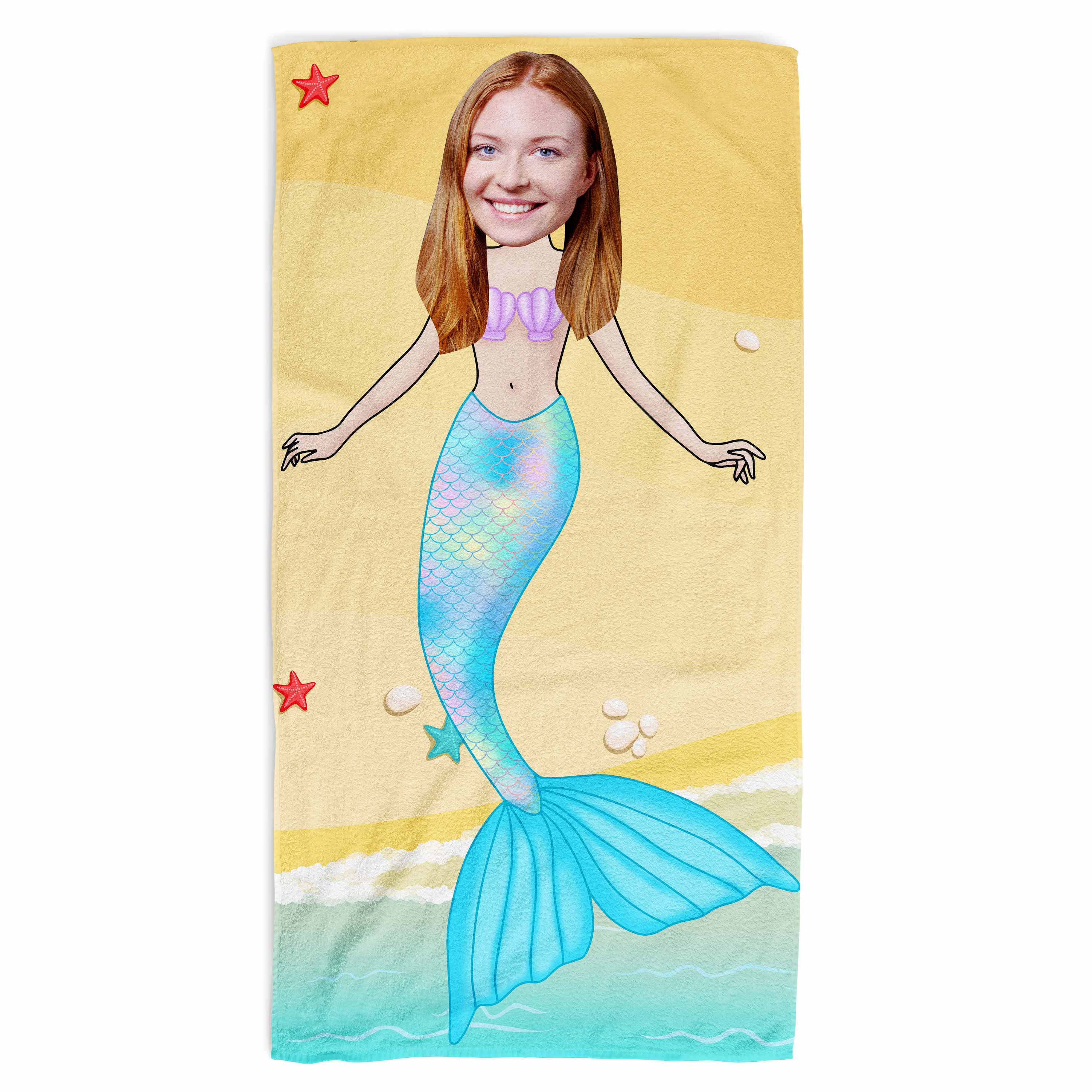 Mermaid Personalised Beach Towel