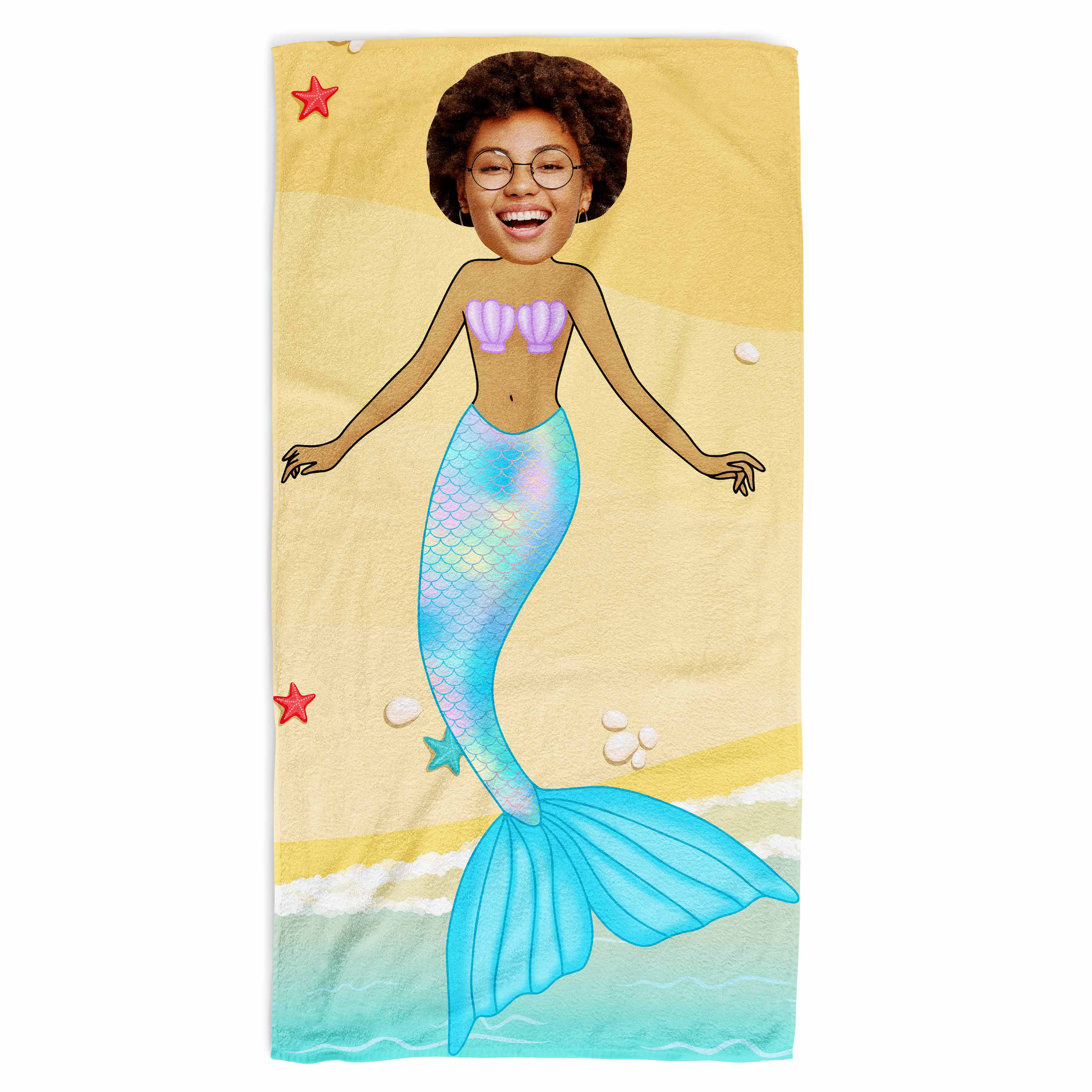 Mermaid Personalised Beach Towel