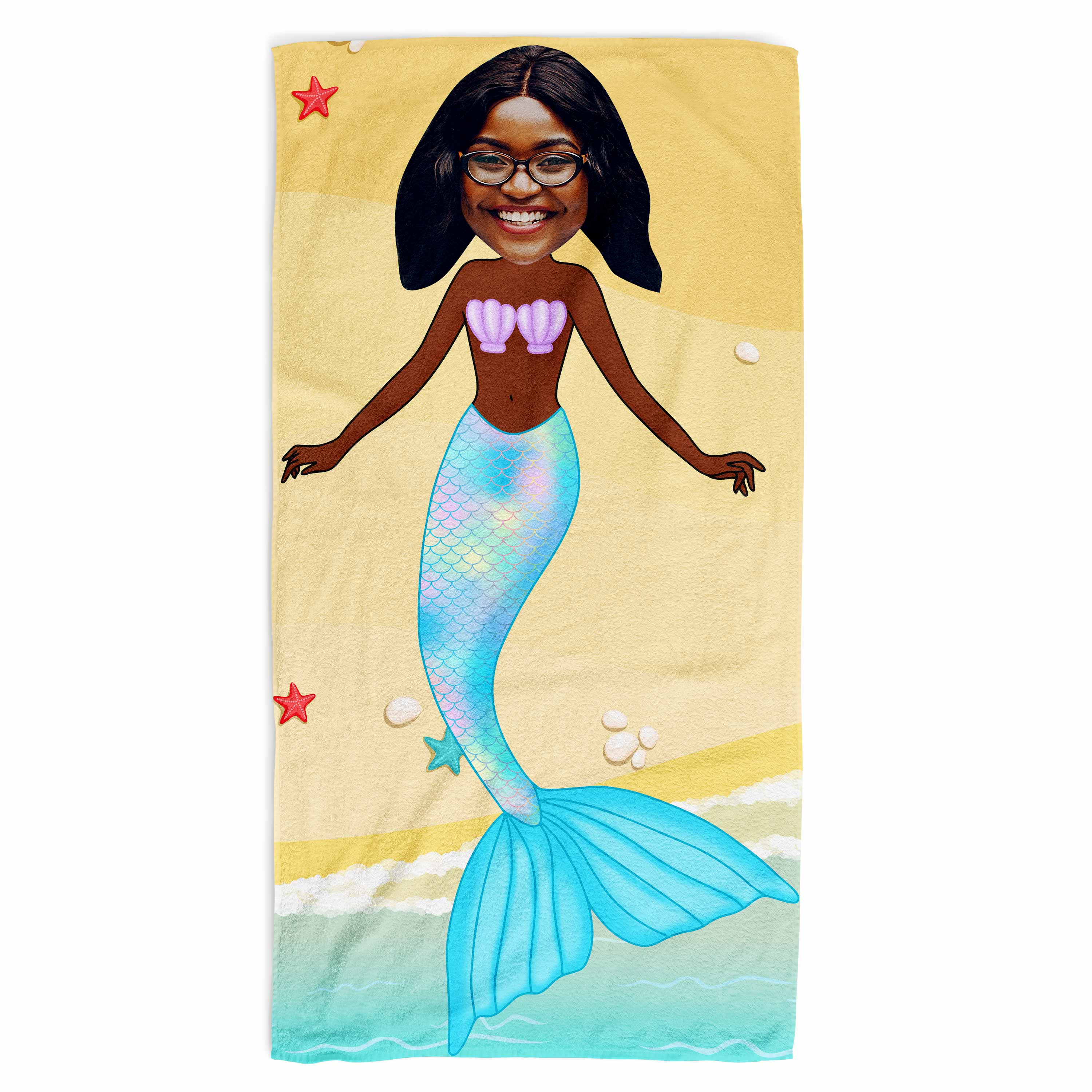 Mermaid Personalised Beach Towel