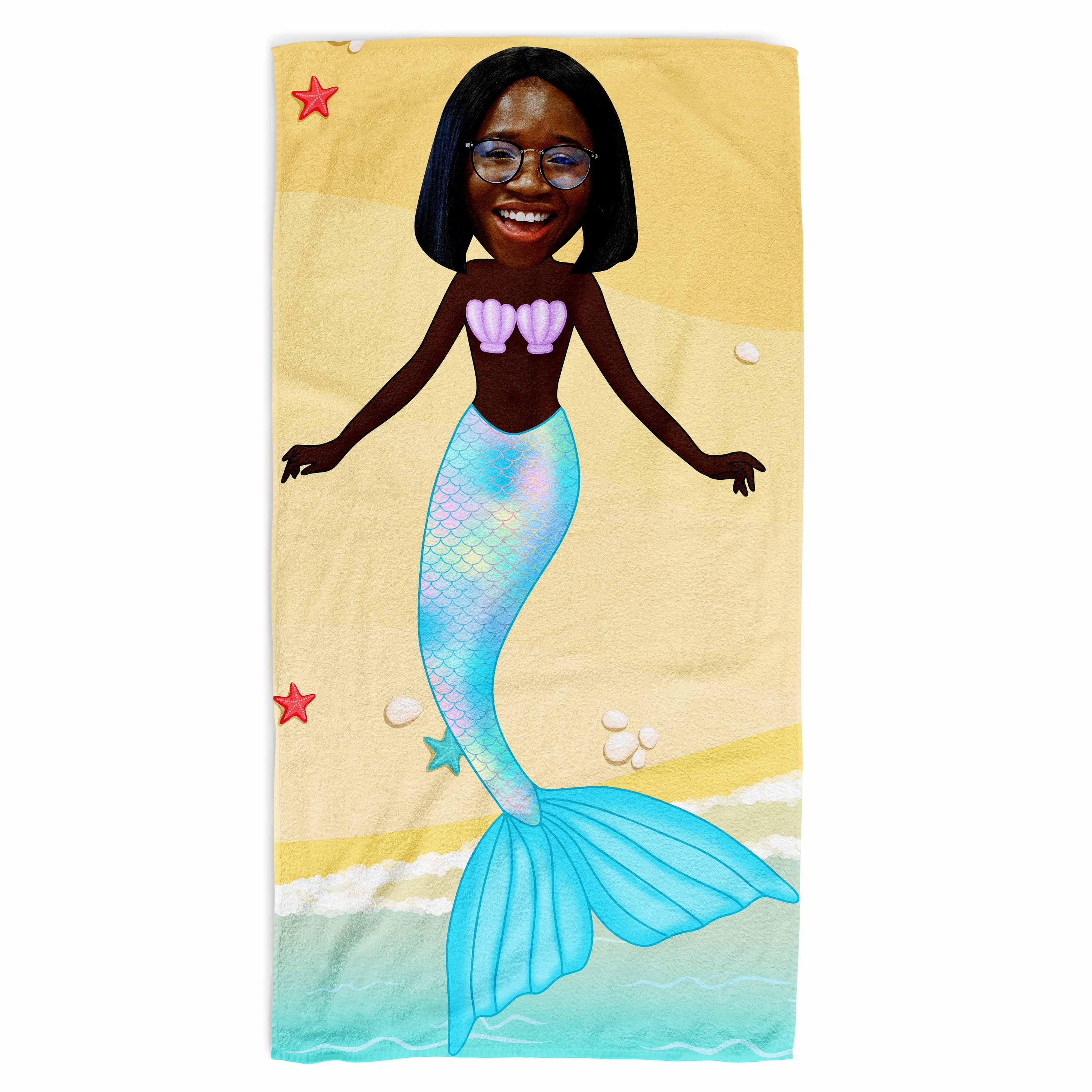 Mermaid Personalised Beach Towel
