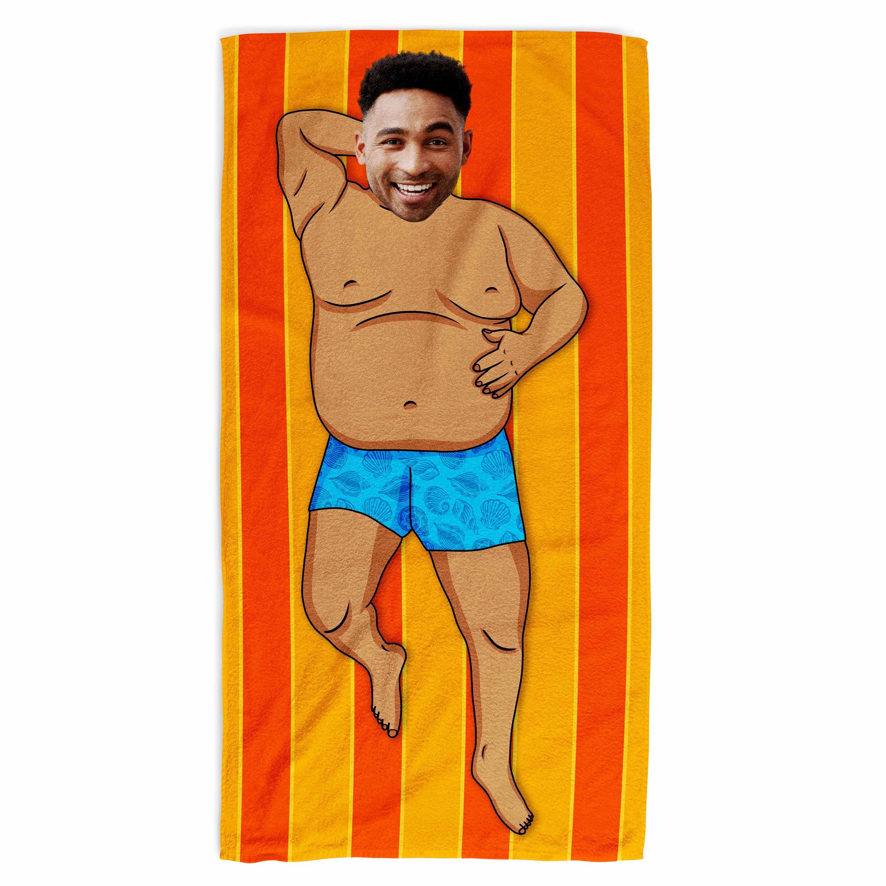Fat Guy Personalised Beach Towel