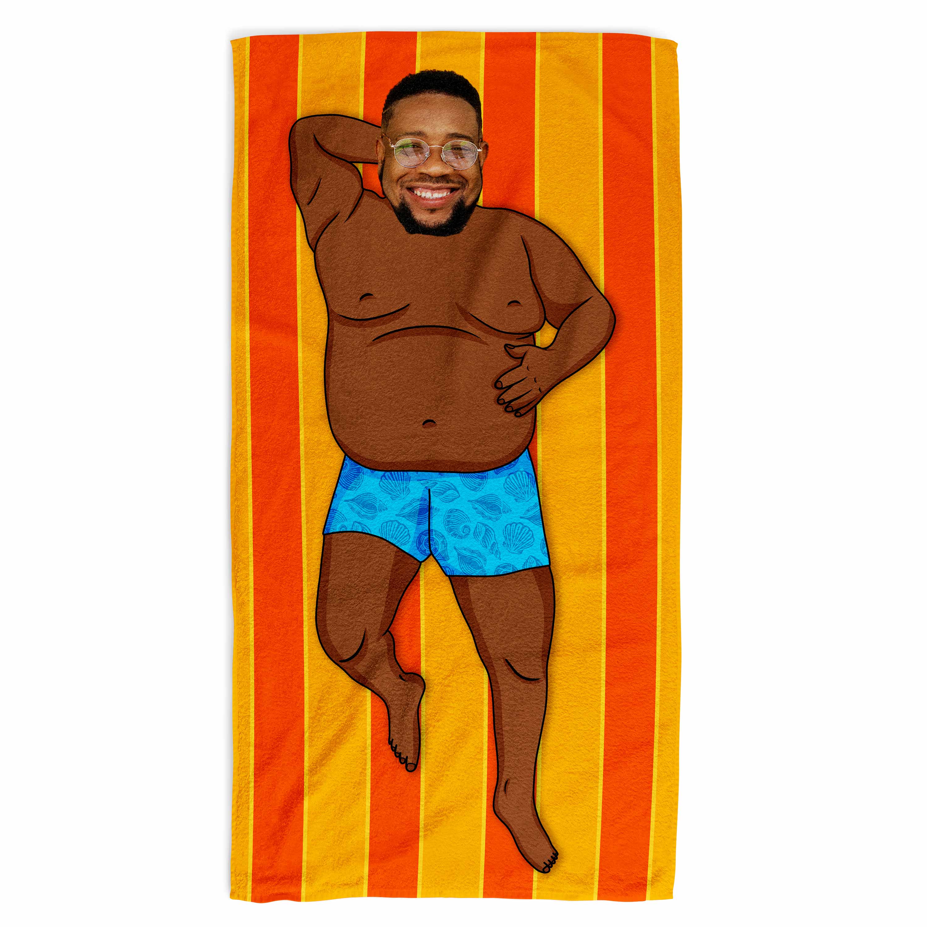Fat Guy Personalised Beach Towel