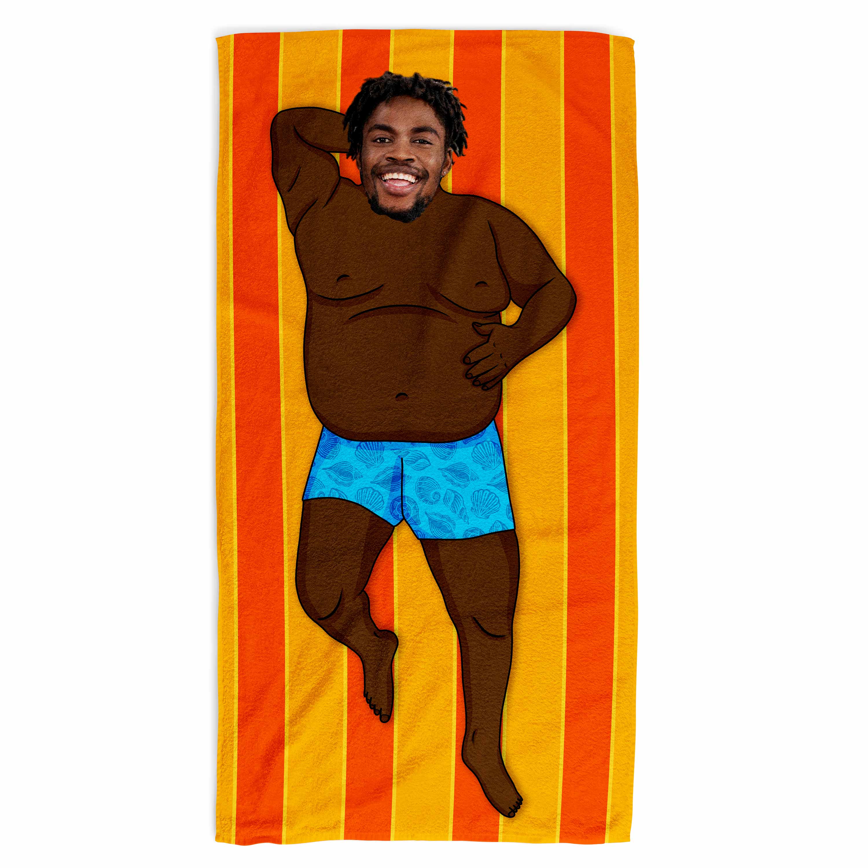 Fat Guy Personalised Beach Towel