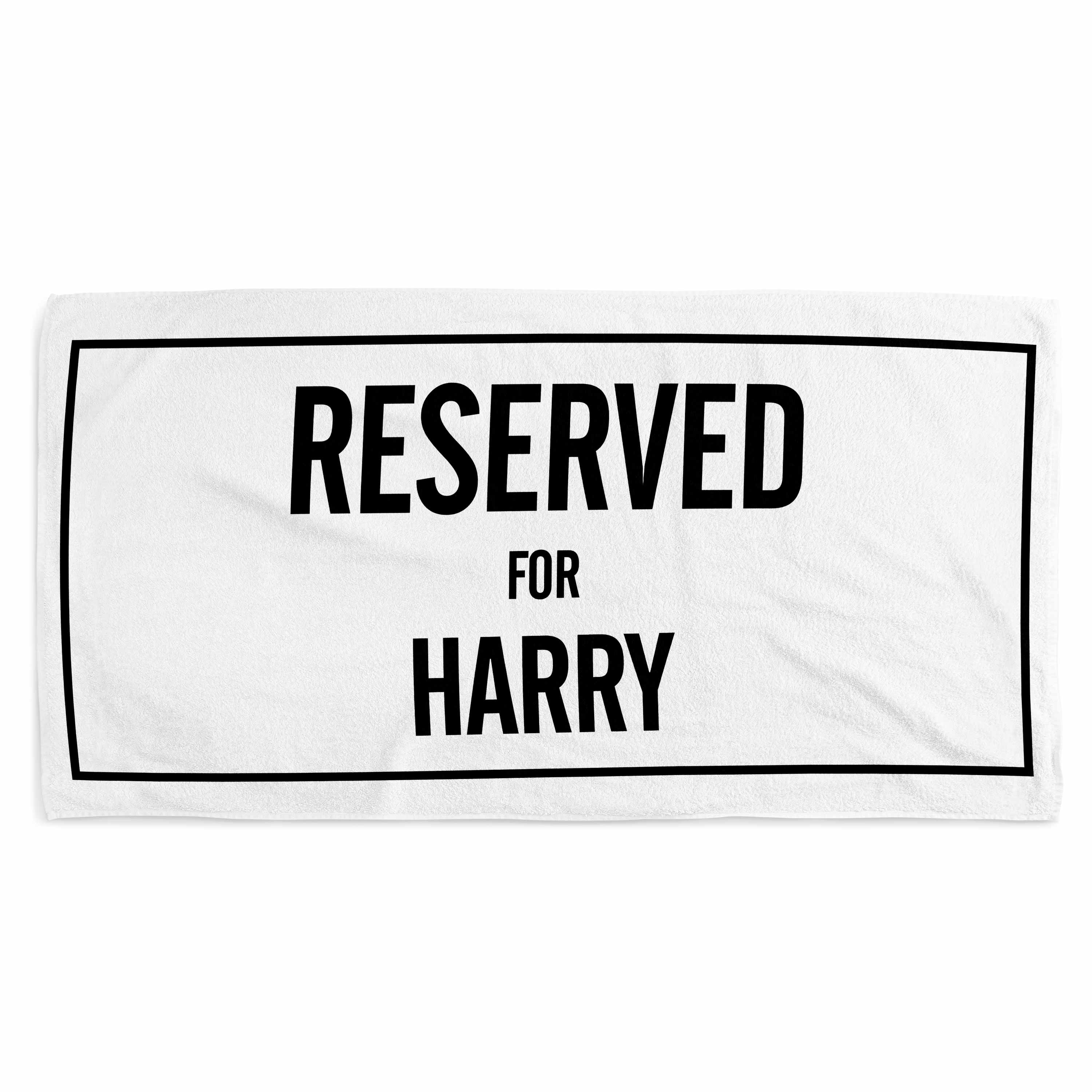 Reserved For Personalised Beach Towel