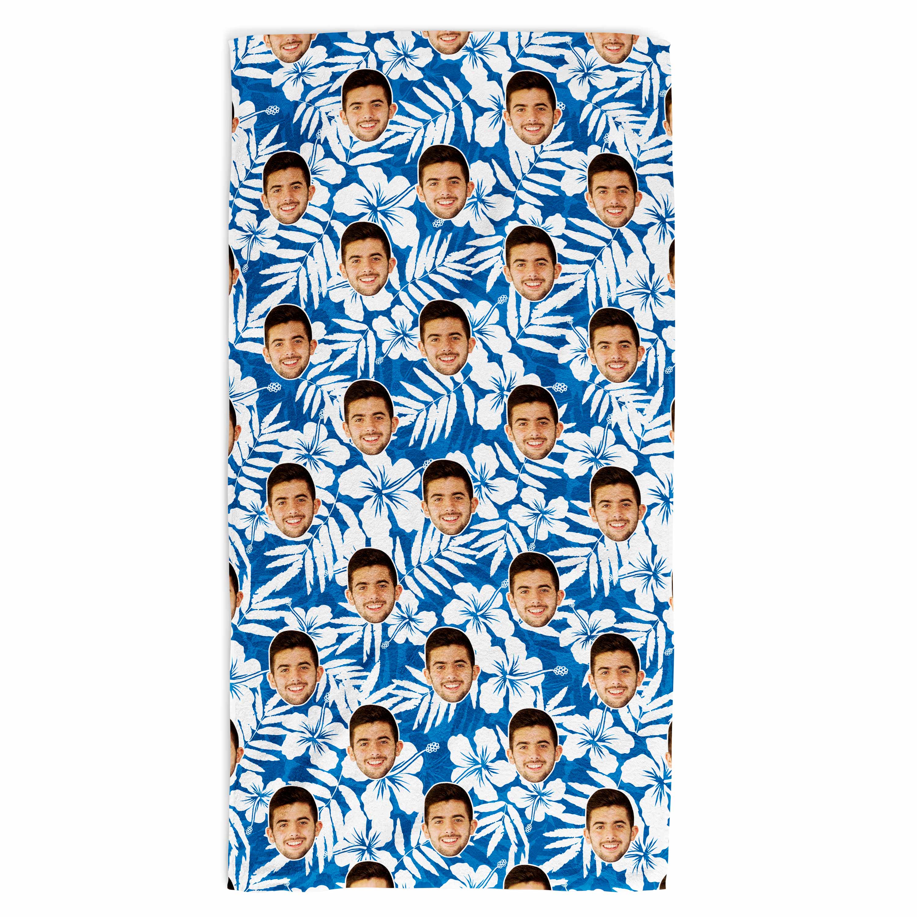 Hawaiian Face Personalised Beach Towel