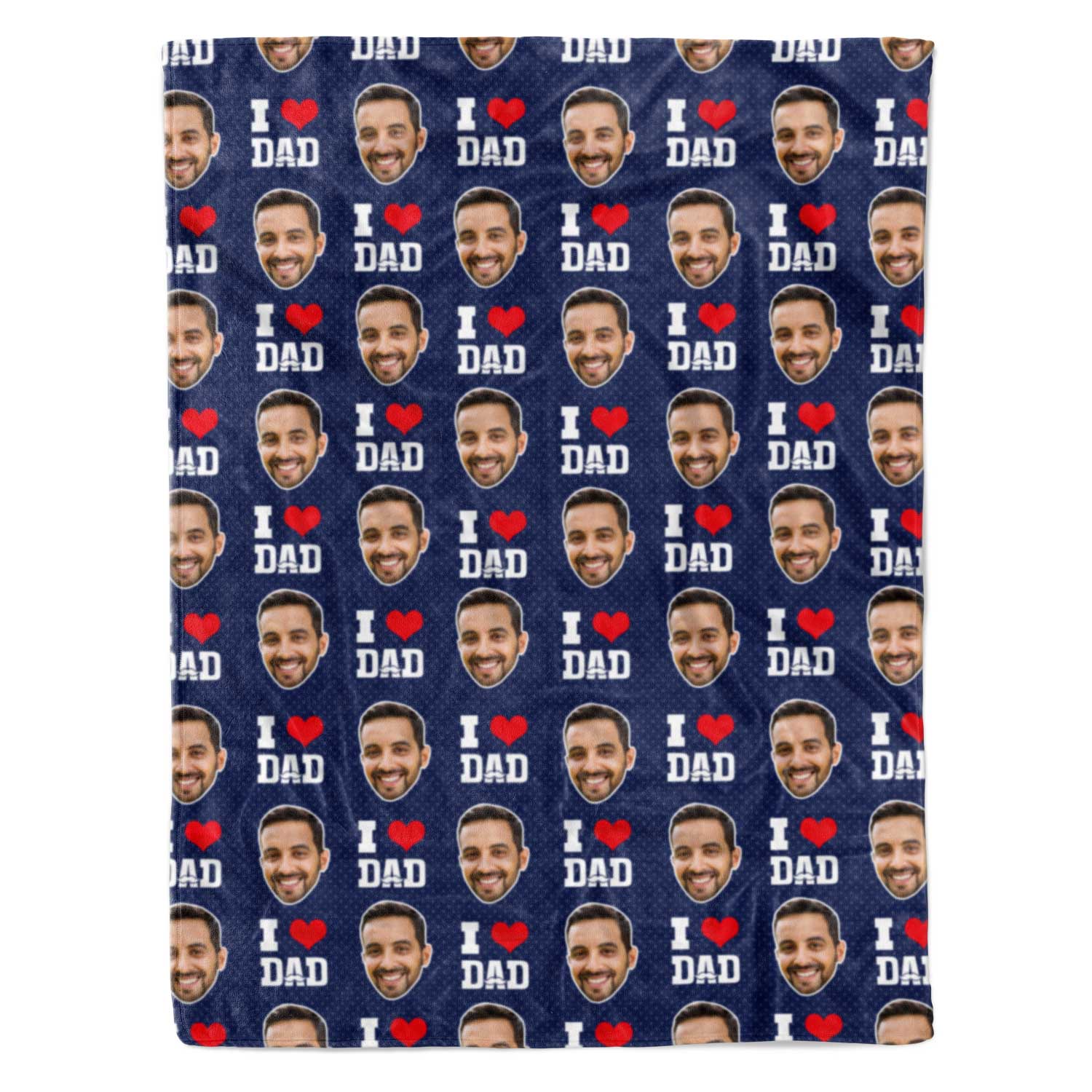 I Love Dad Personalised Blanket