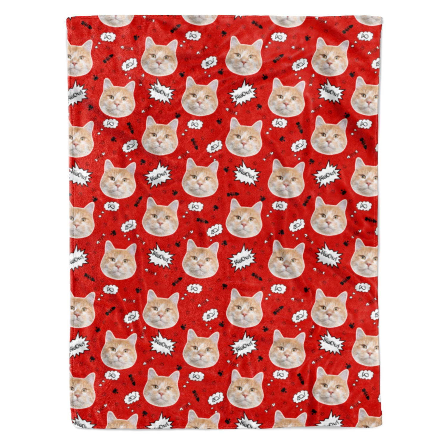 Meow Cat Personalised Blanket