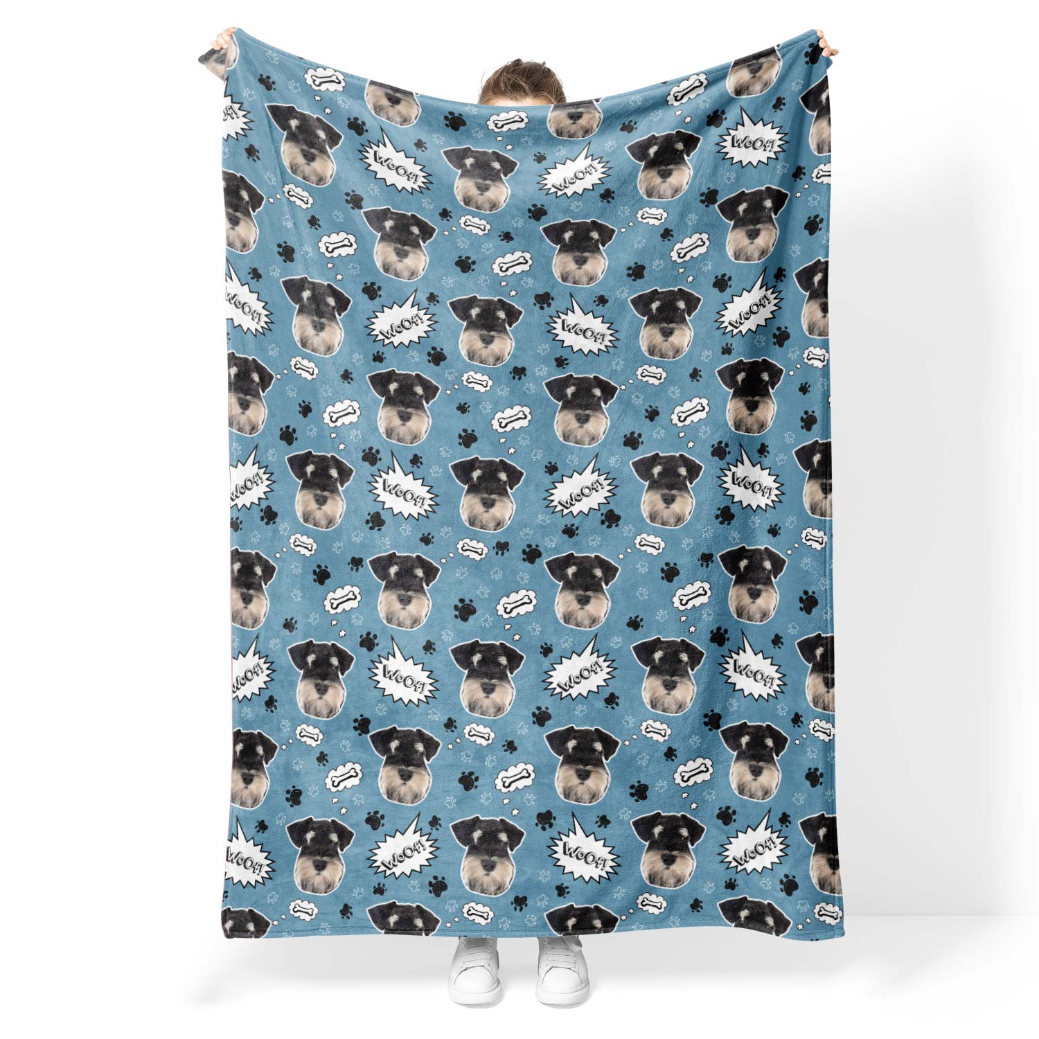 Woof Personalised Dog Blanket