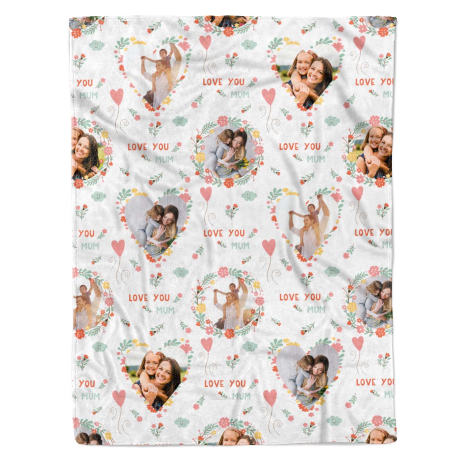 Love You Mum Personalised Blanket