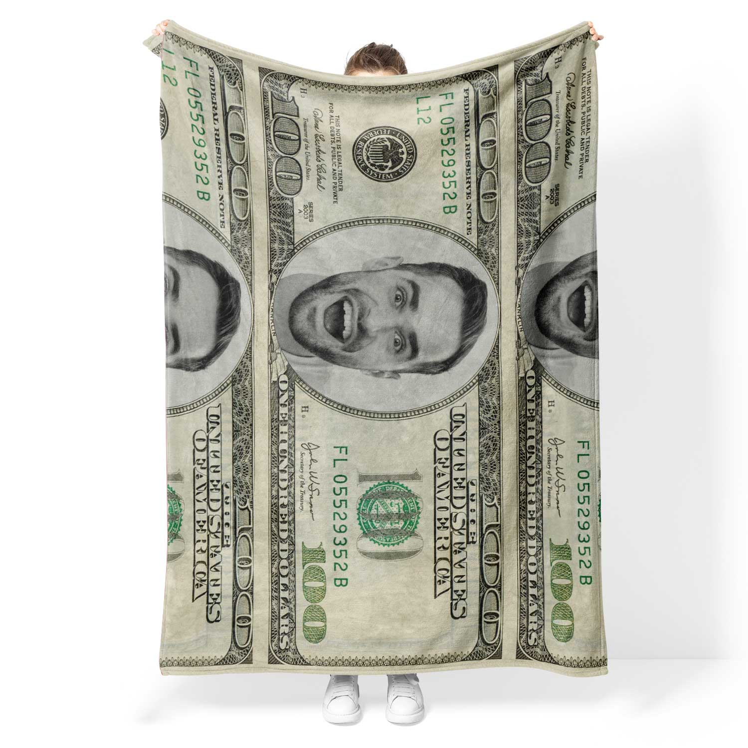 Dollars Personalised Blanket