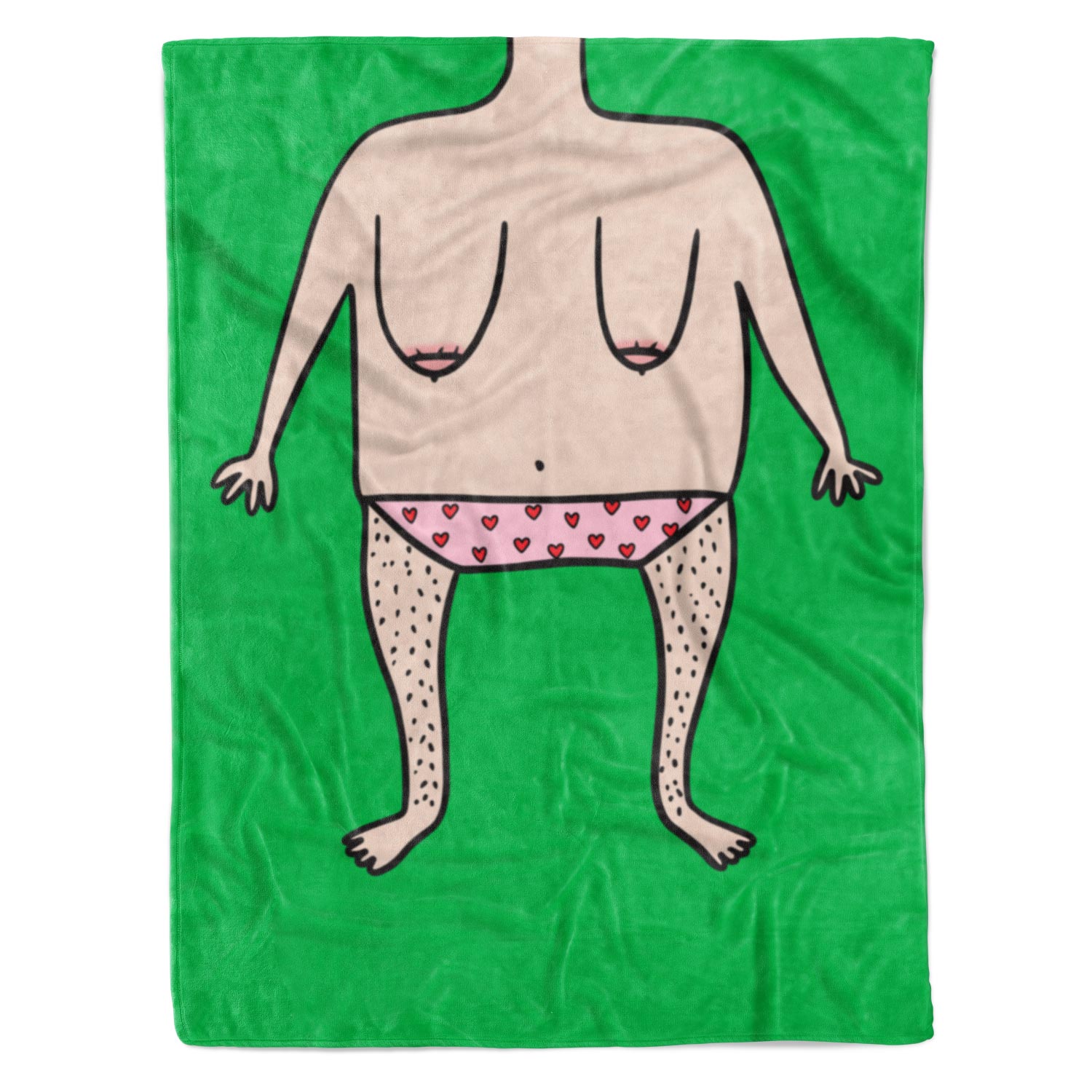 Funny Nude Doodle Personalised Blanket
