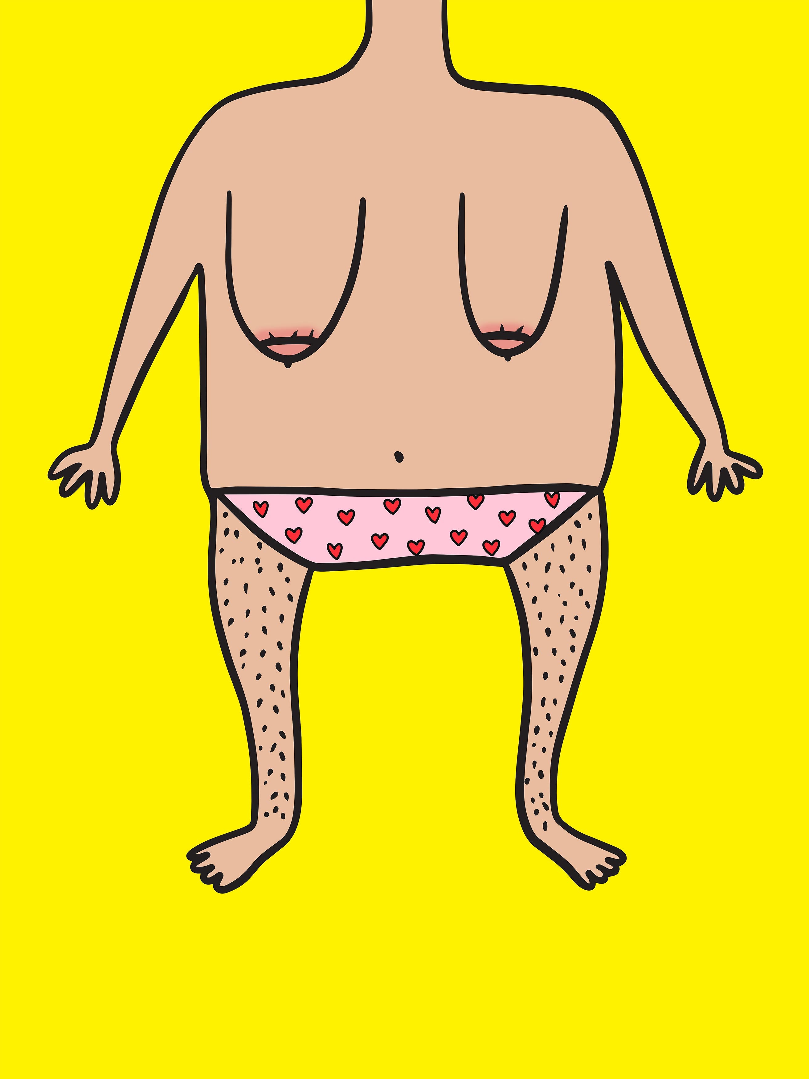 Funny Nude Doodle Personalised Blanket