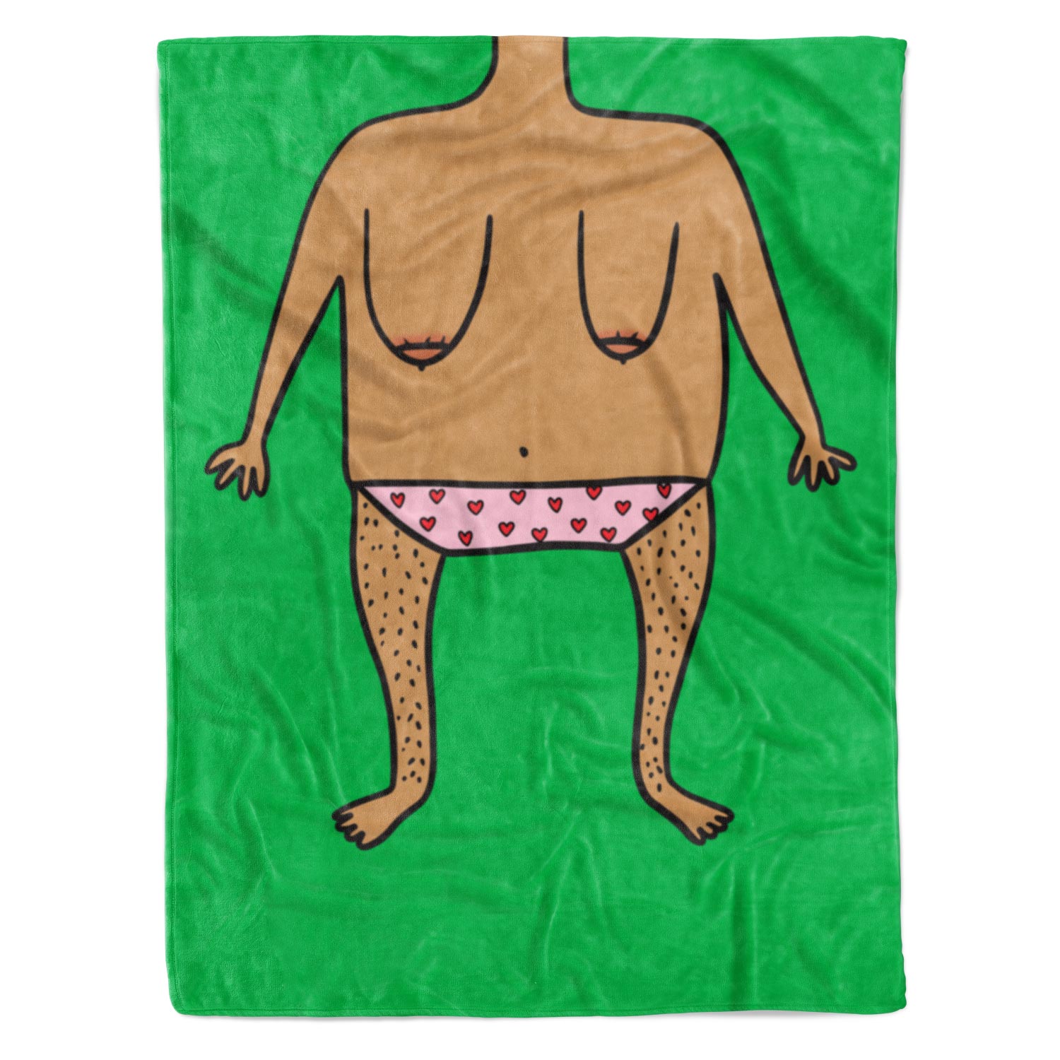 Funny Nude Doodle Personalised Blanket