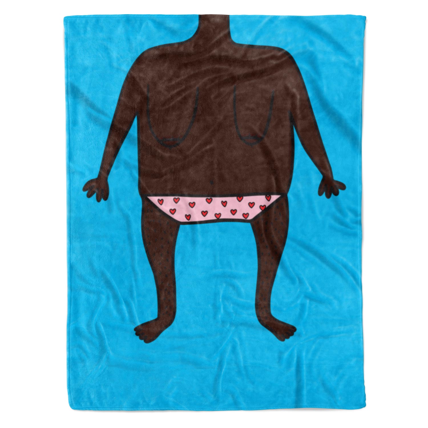 Funny Nude Doodle Personalised Blanket