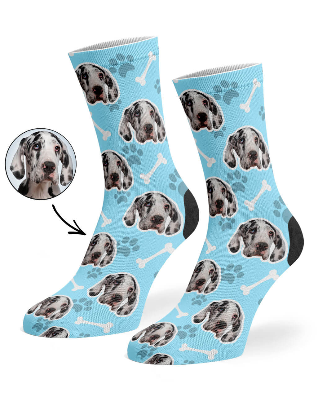 Baby Blue Your Dog On Socks