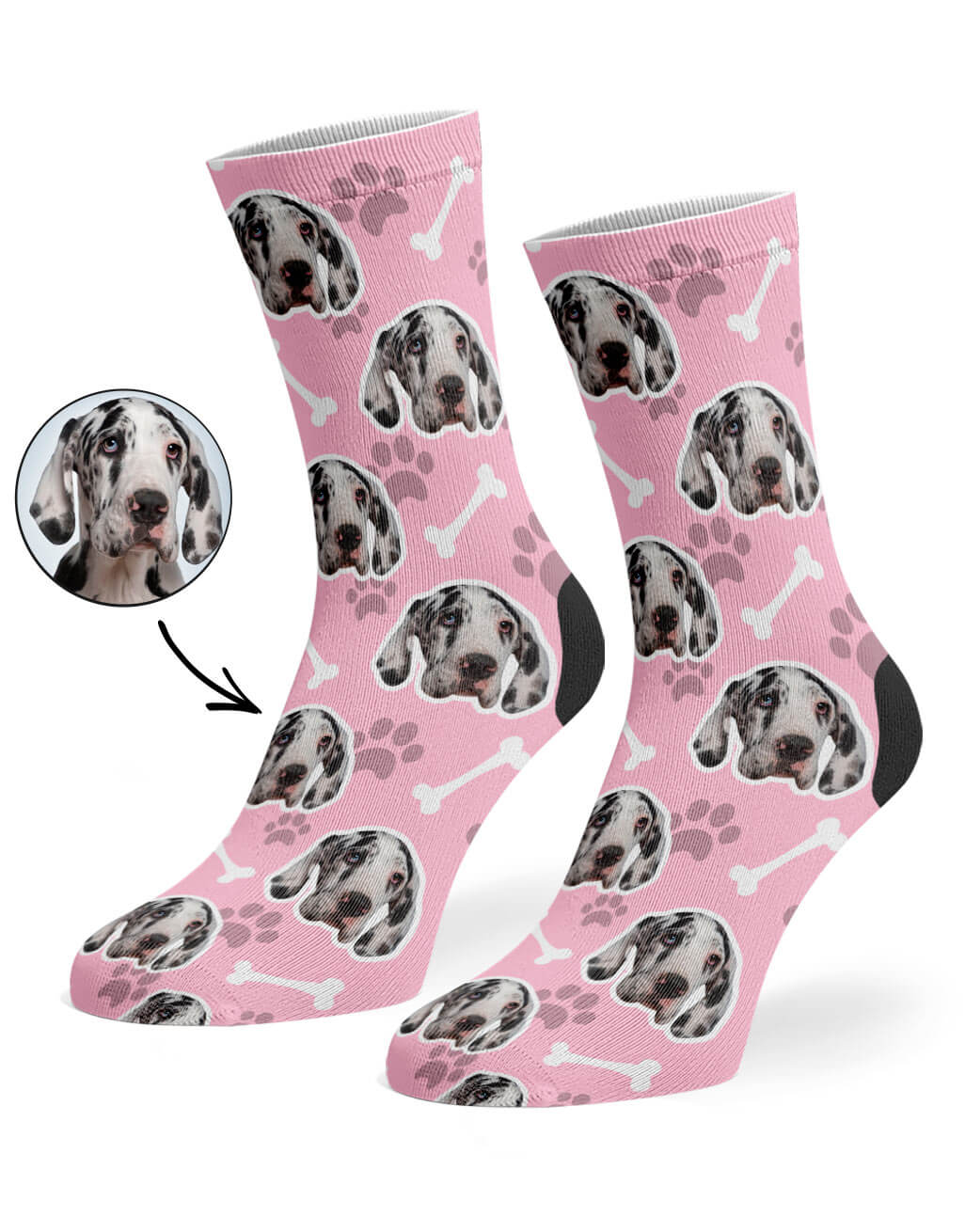 Baby Pink Your Dog On Socks