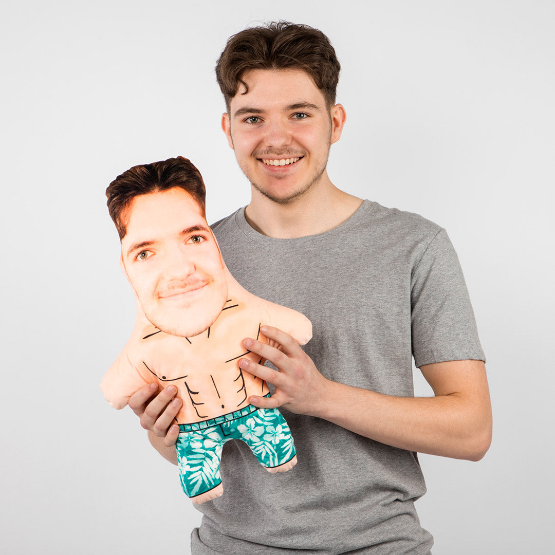 Beach Boy Face Pillow Doll