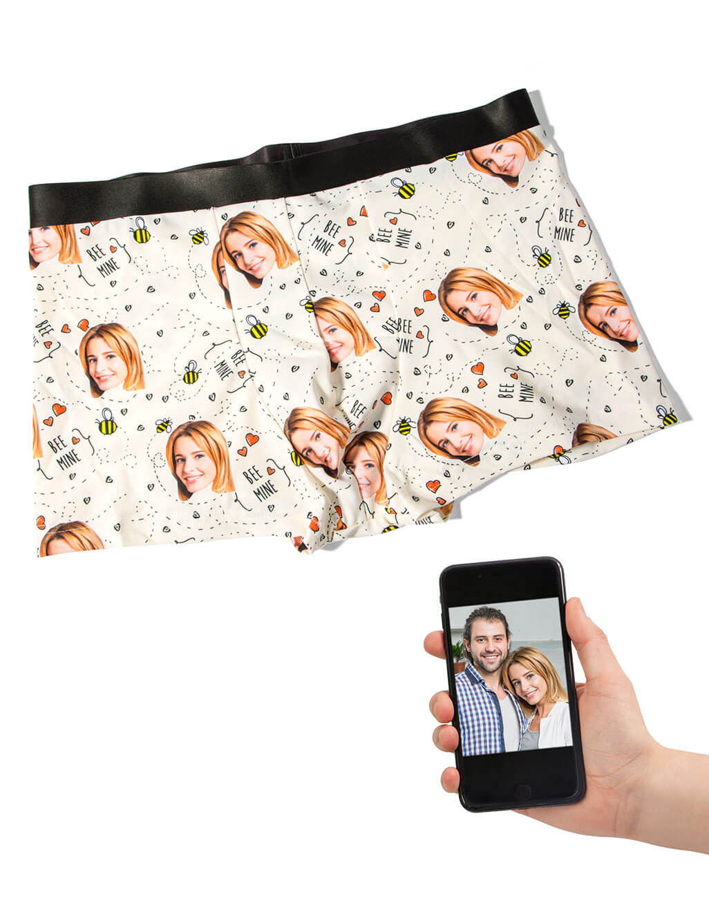 Bee Mine Face Boxers