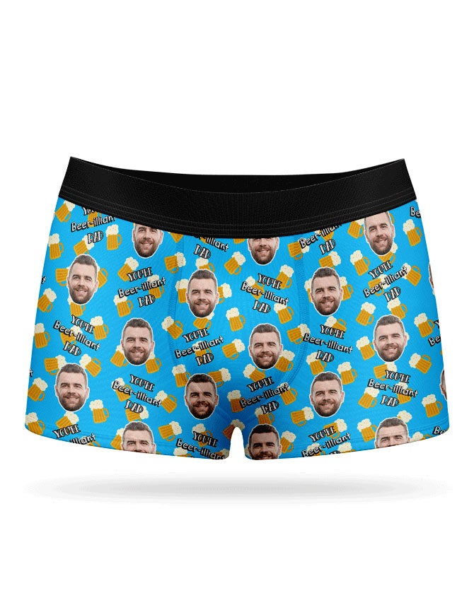 Unique Beer-illiant Dad Boxers