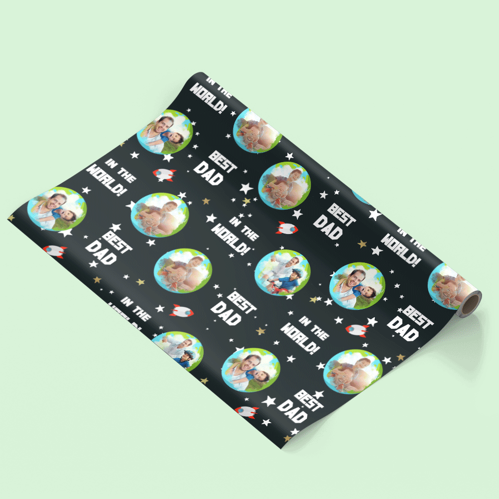 Best Dad In The World Wrapping Paper