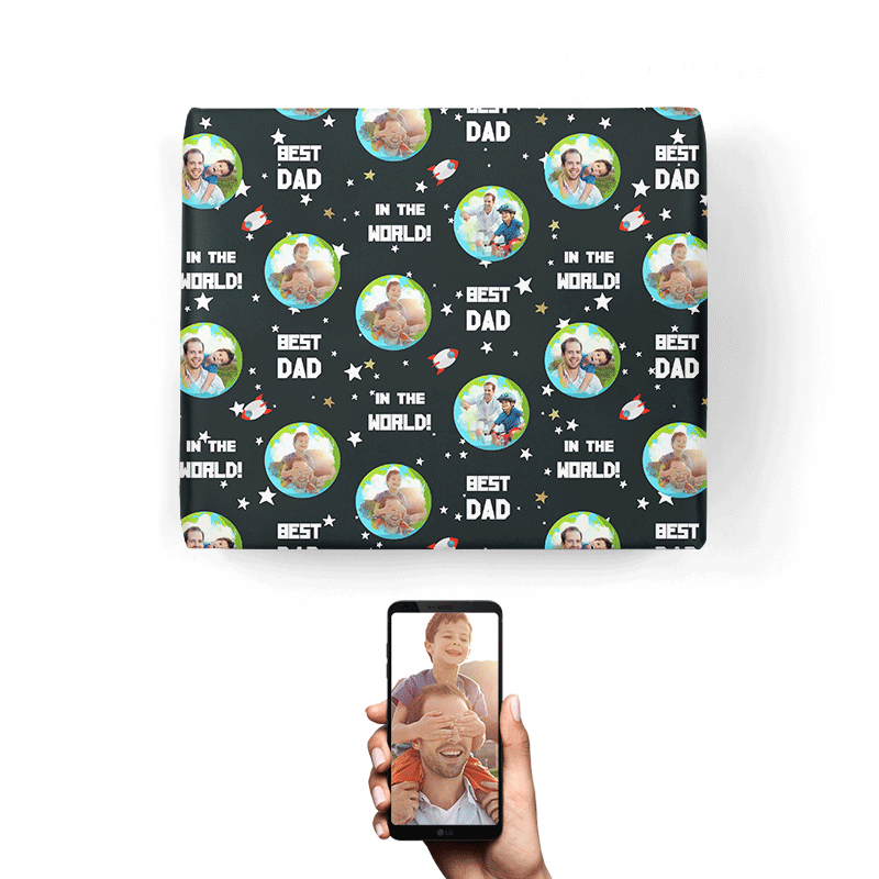 Best Dad In The World Wrapping Paper