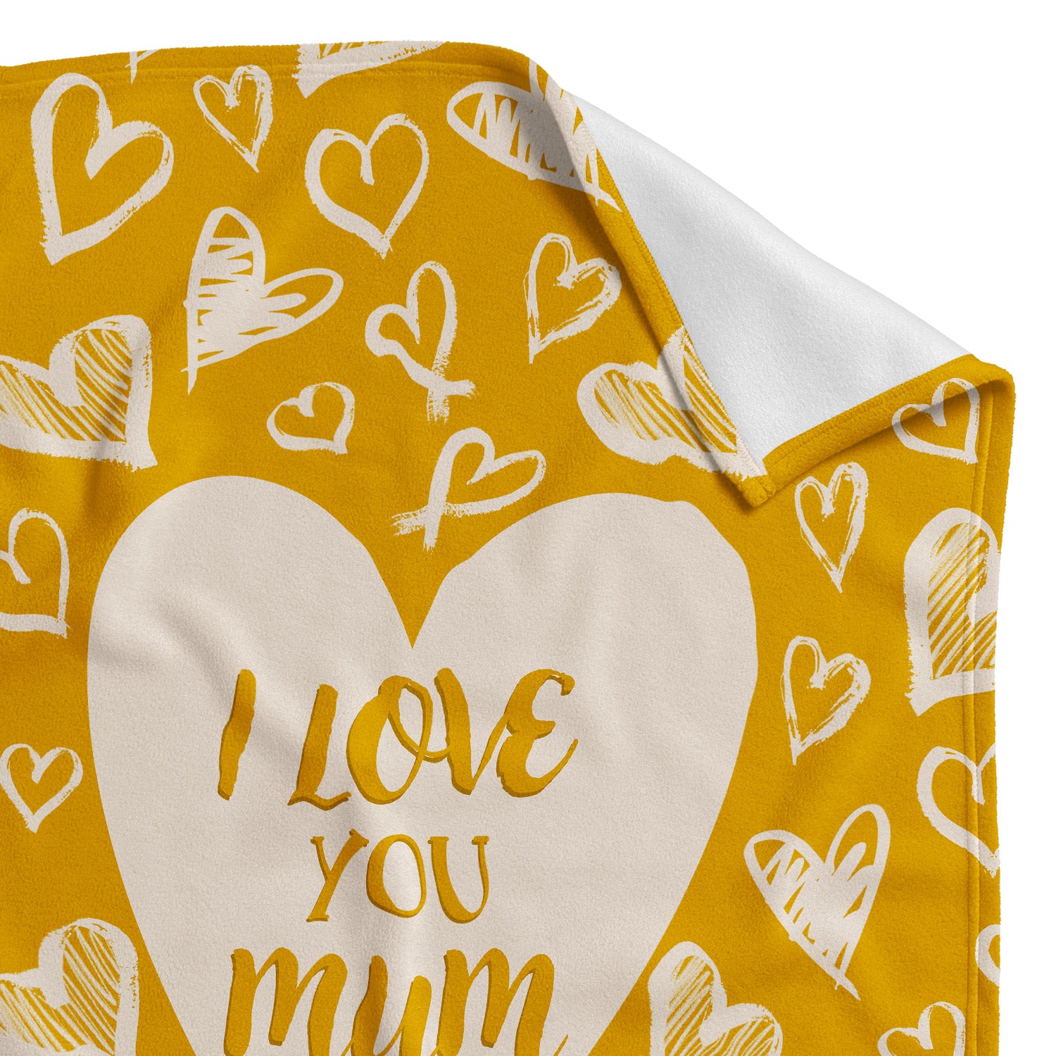I Love You Mum Fleece Blanket