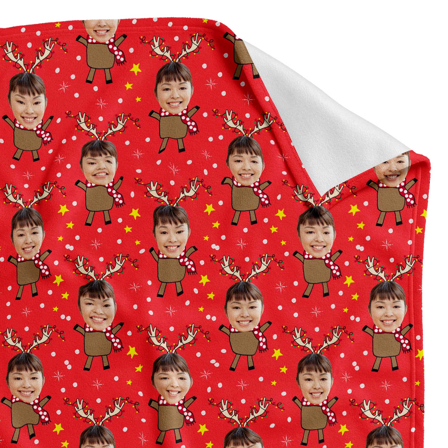 Reindeer Me Personalised Blanket