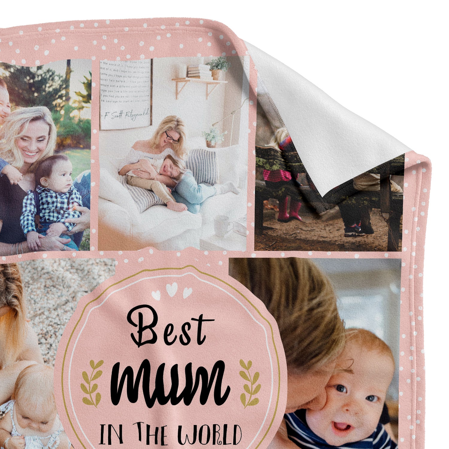 Best Mum In The World Personalised Blanket