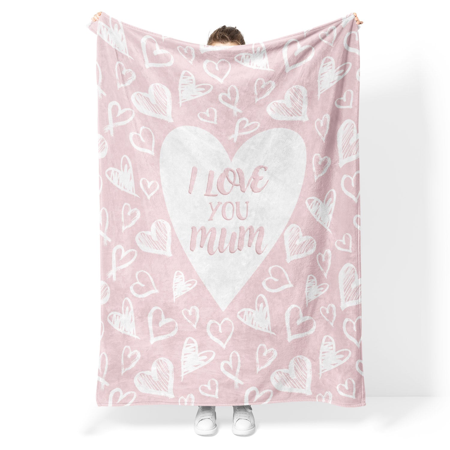 I Love You Mum Fleece Blanket