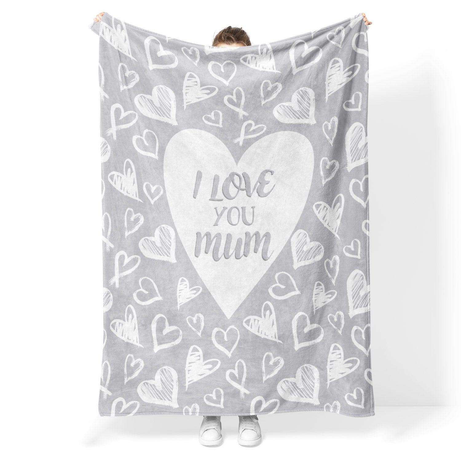 I Love You Mum Fleece Blanket