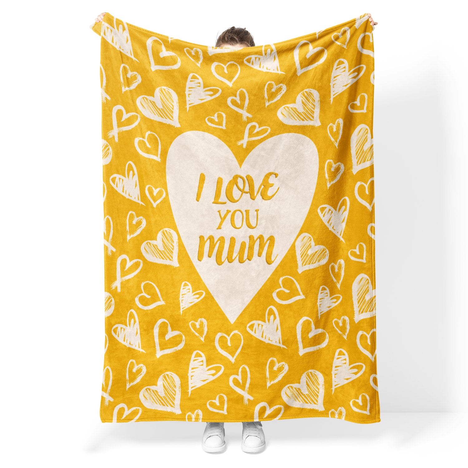 I Love You Mum Fleece Blanket