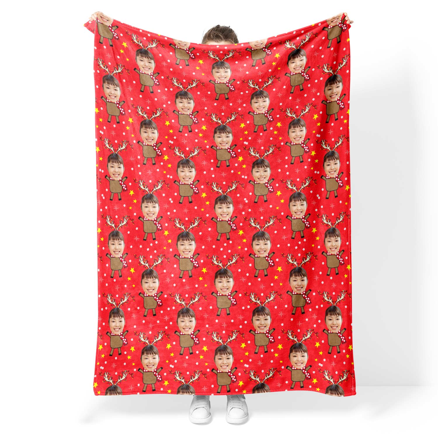 Reindeer Me Personalised Blanket