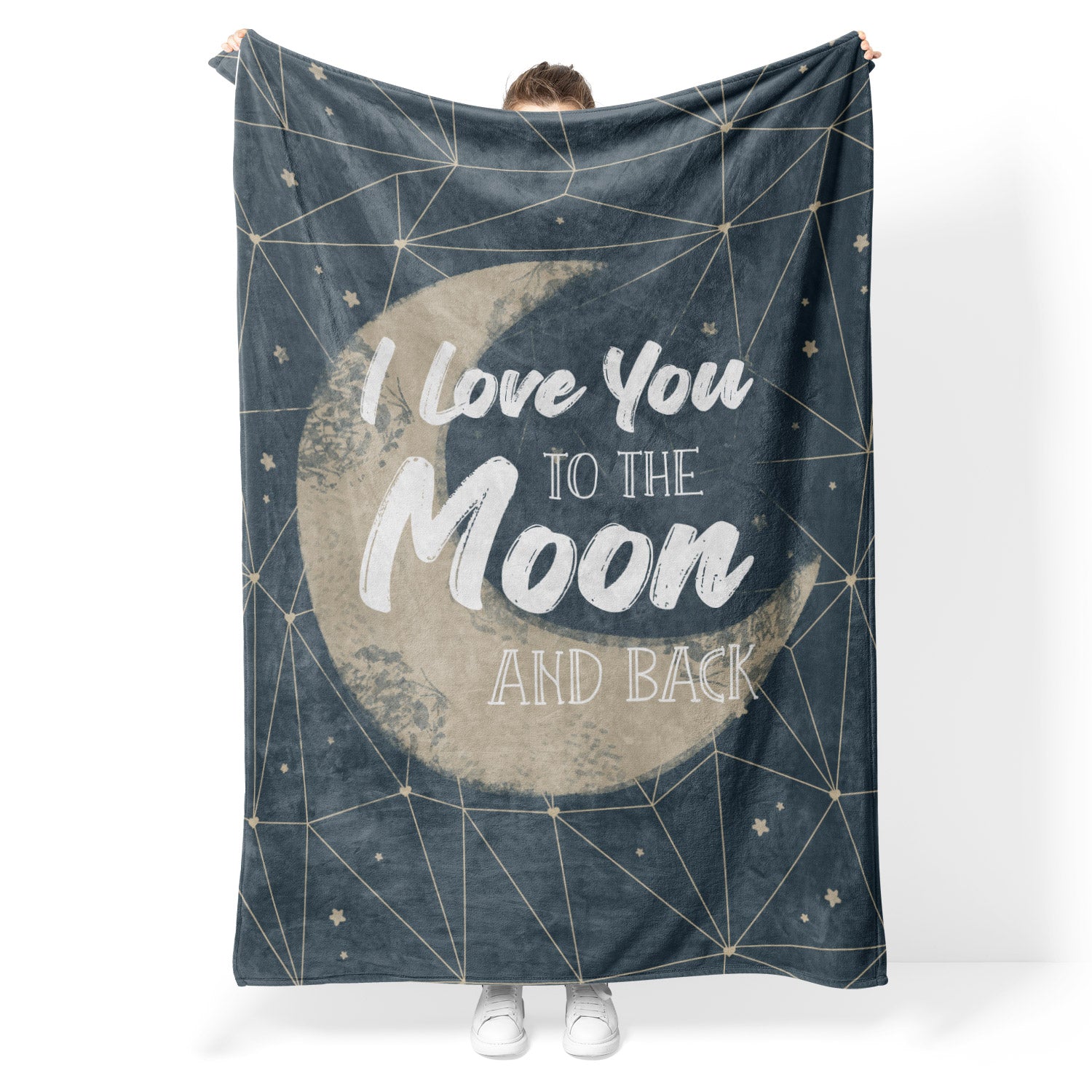 I Love You To The Moon & Back Fleece Blanket