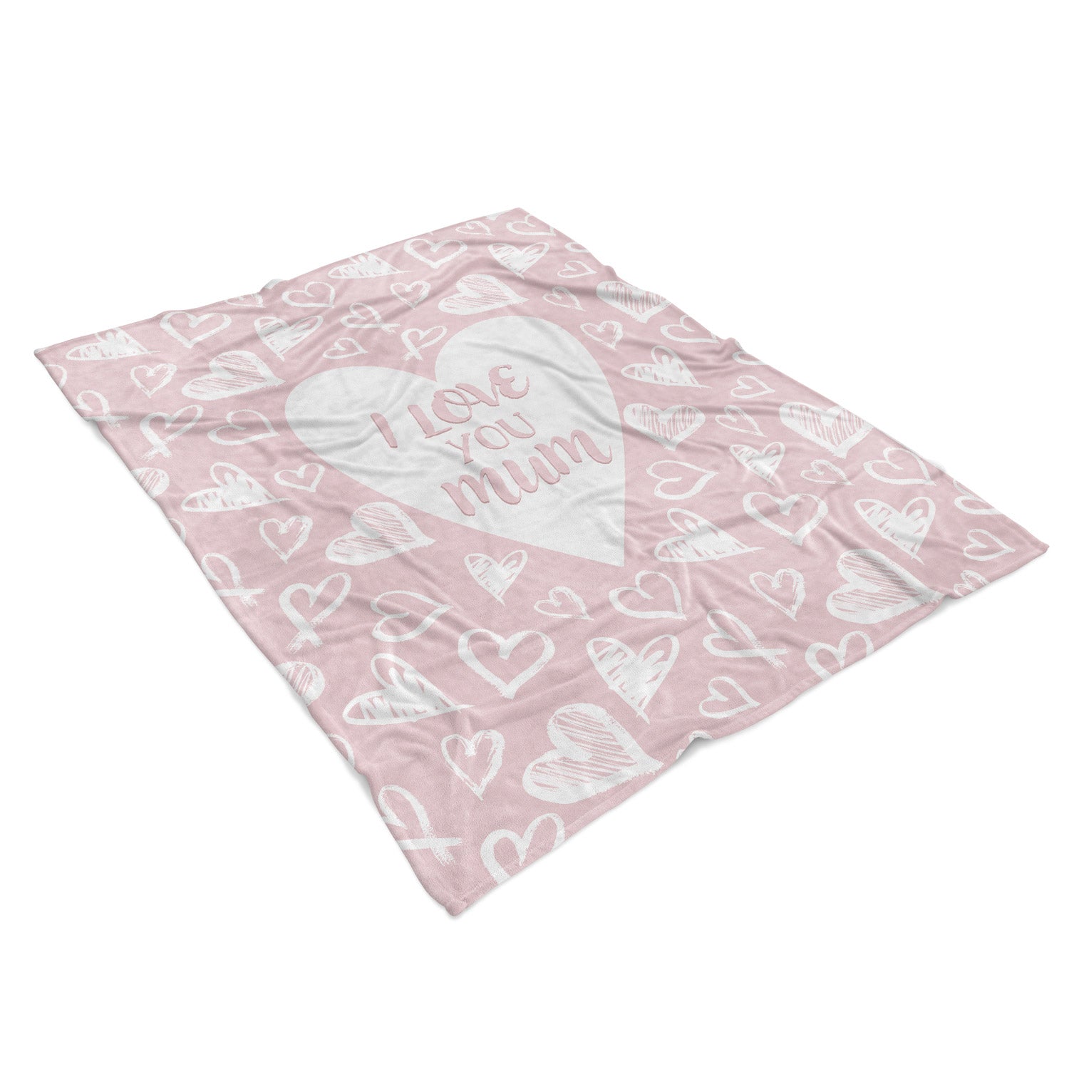 I Love You Mum Fleece Blanket