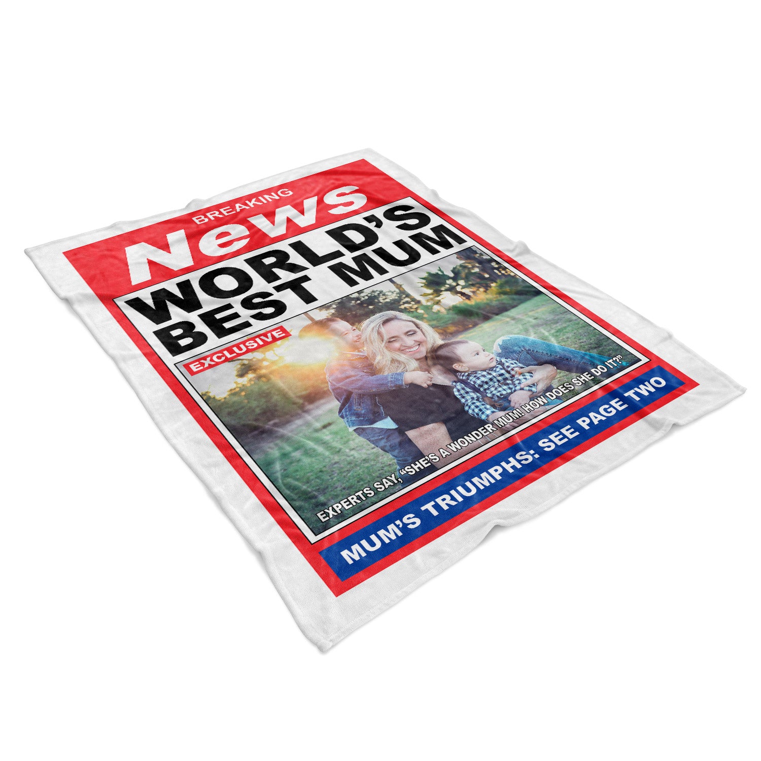 News! World's Best Mum Personalised Blanket