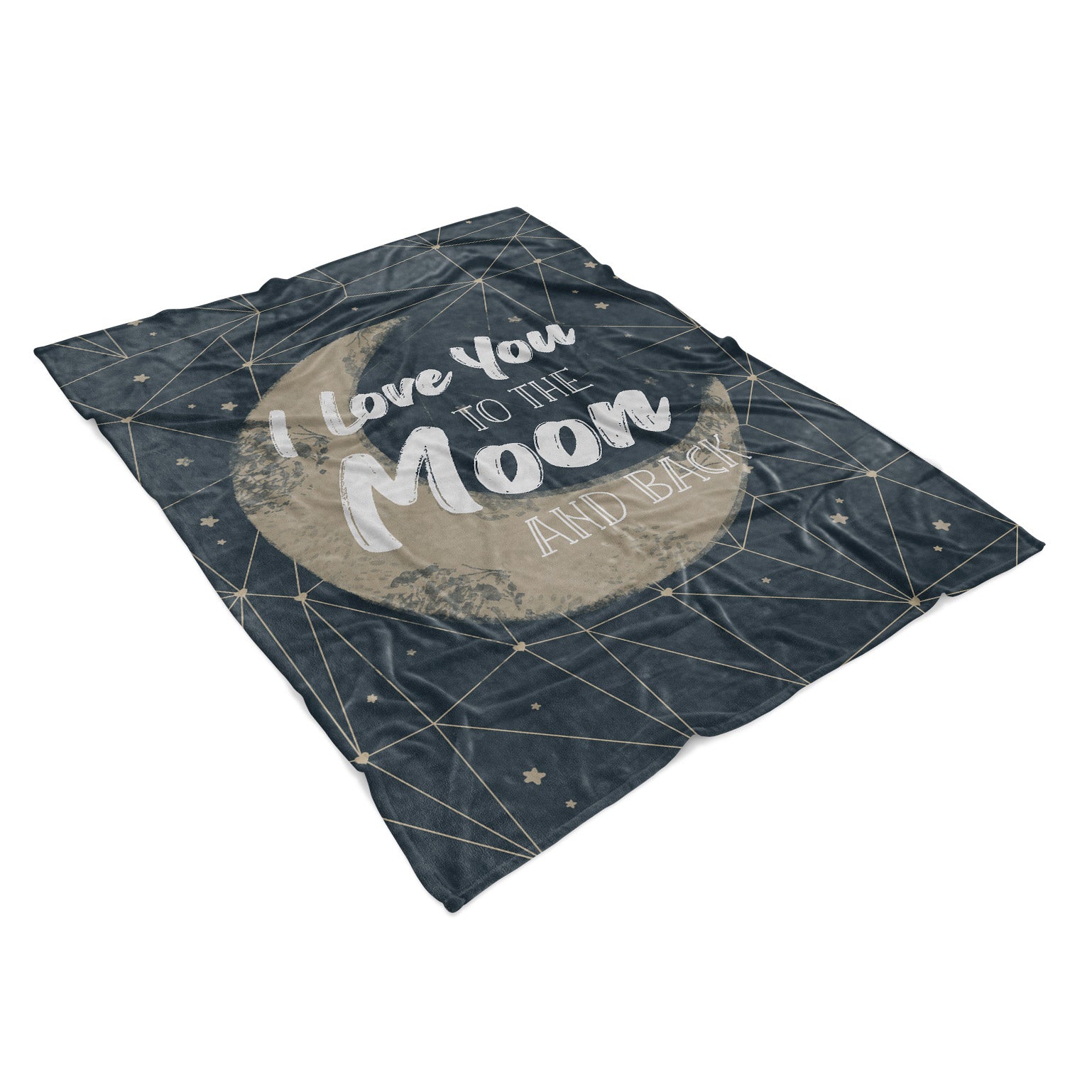 I Love You To The Moon & Back Fleece Blanket