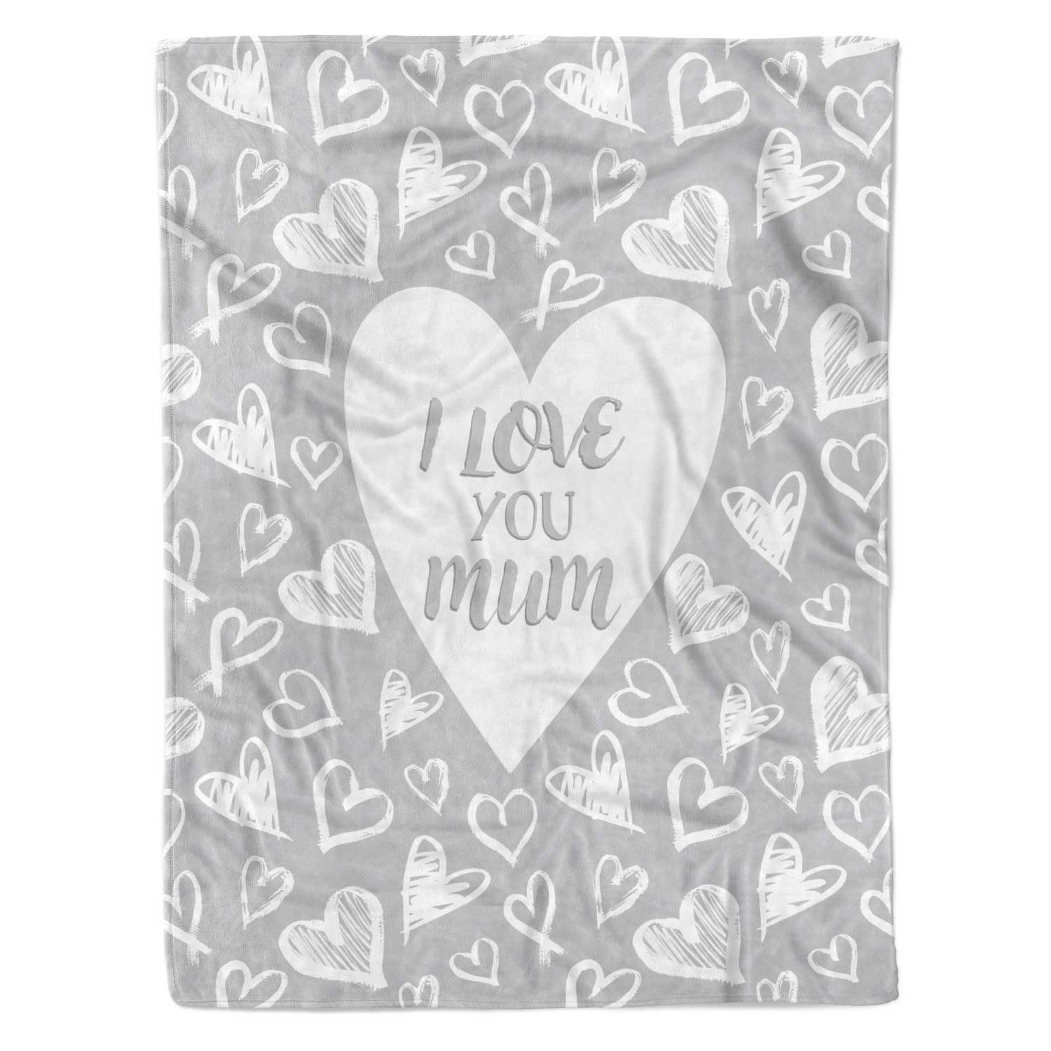 I Love You Mum Fleece Blanket