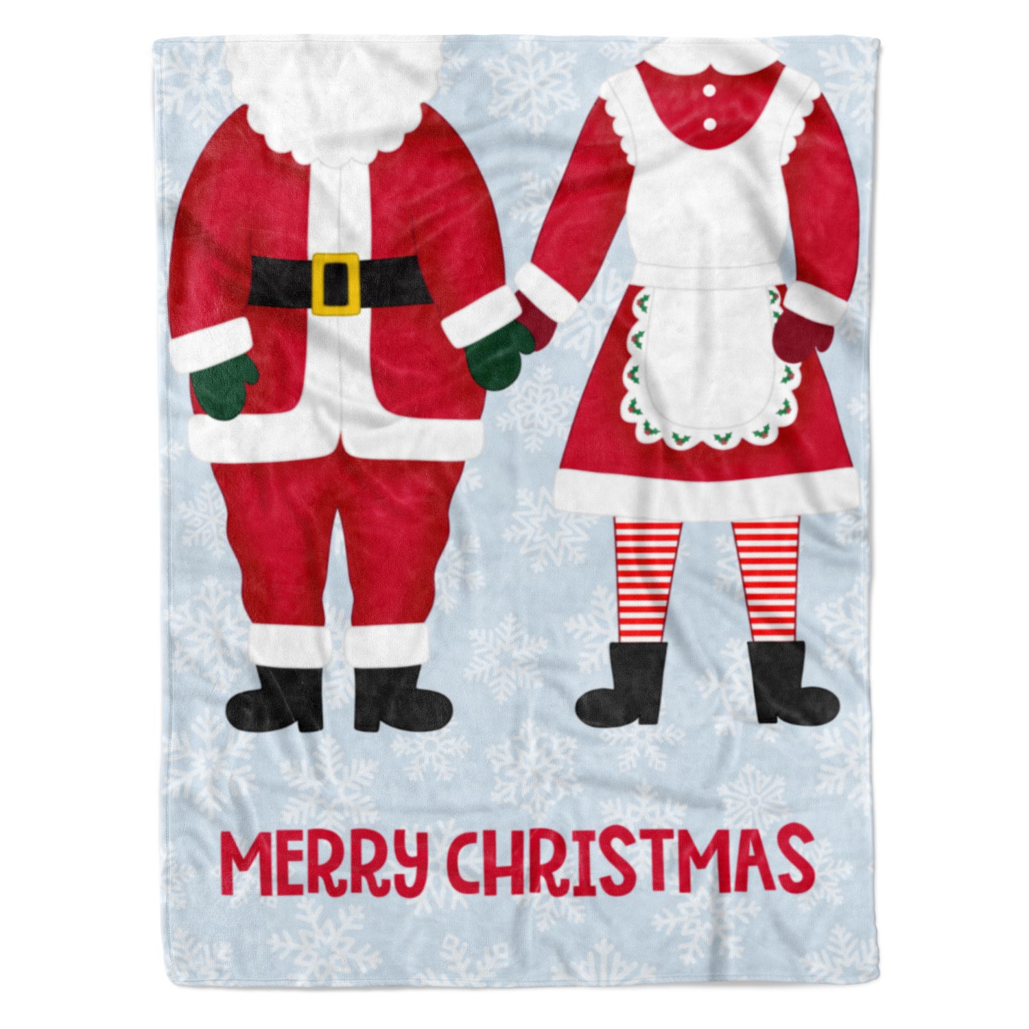 Mr & Mrs Claus Personalised Blanket