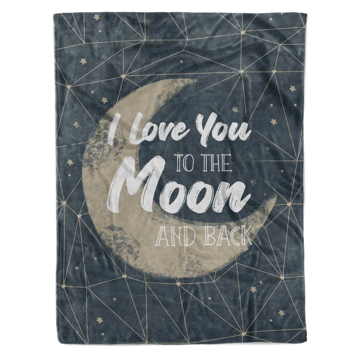 I Love You To The Moon & Back Fleece Blanket