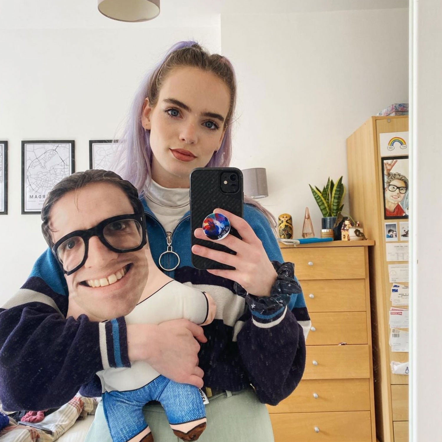 Boy Face Pillow Doll