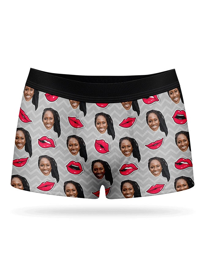 Comic Lips Boxer Photo Shorts