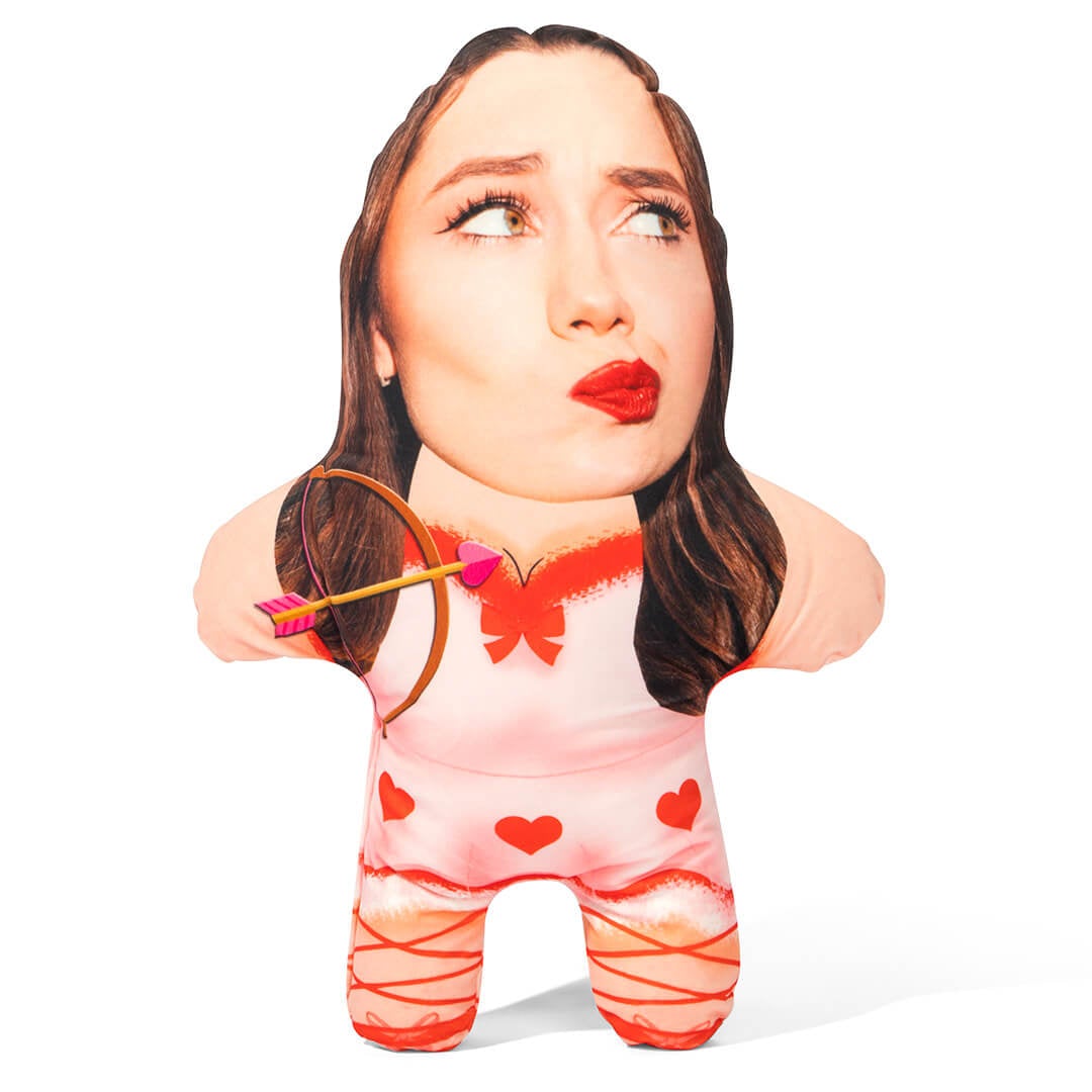 Cupid Girl Face Pillow